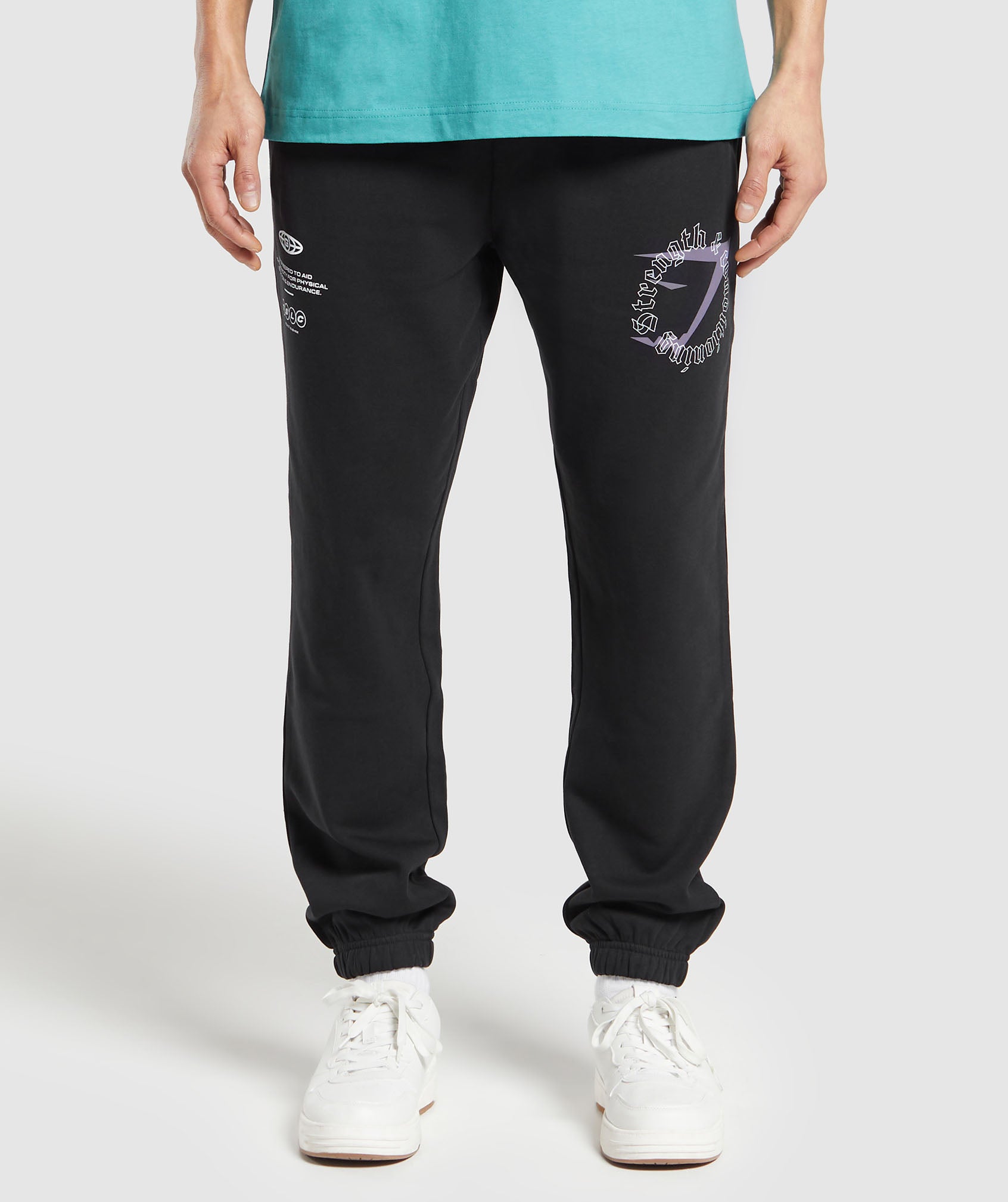 Strength and Conditioning Joggers in Black - view 2