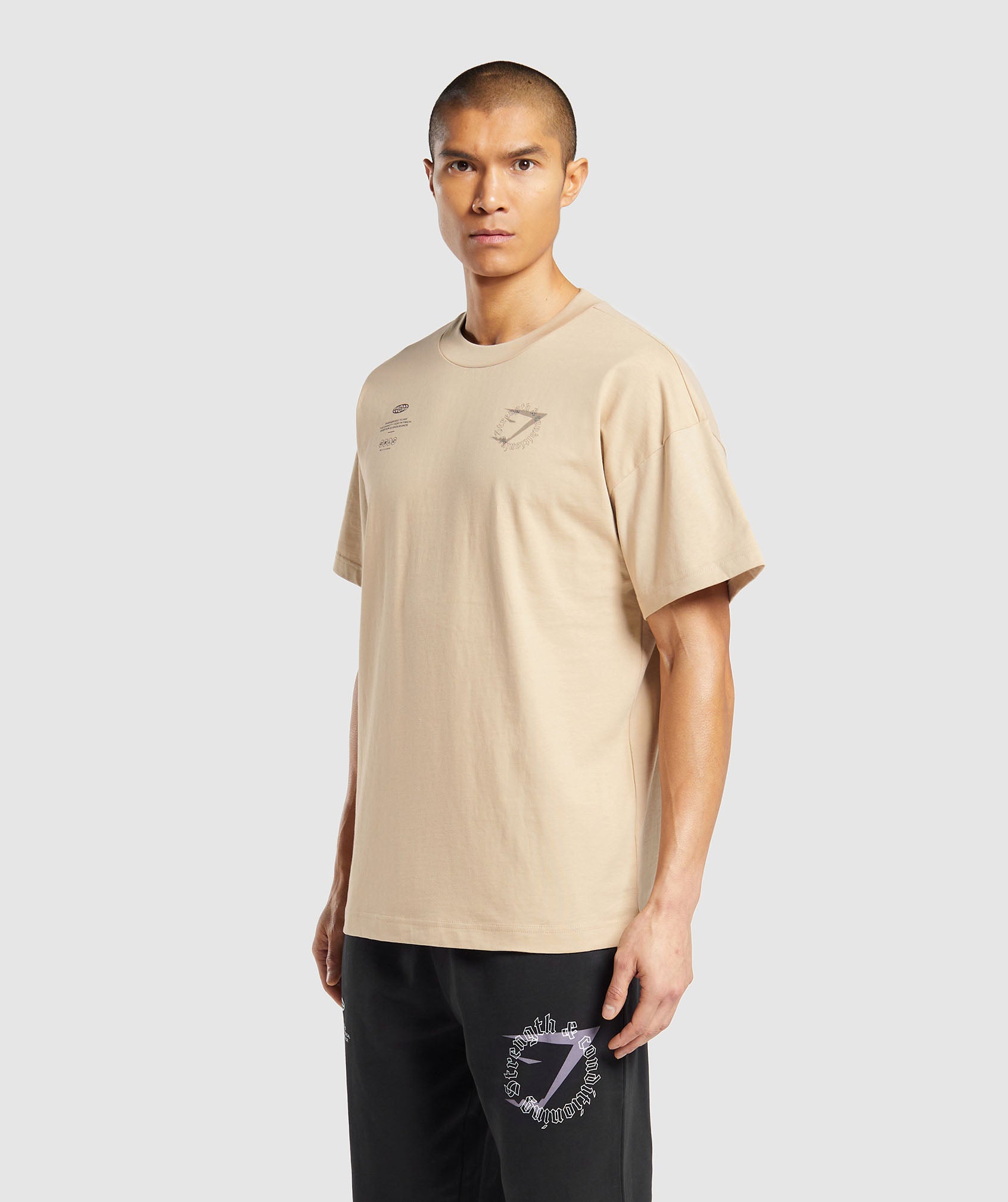 Strength and Conditioning T-Shirt in Vanilla Beige - view 3