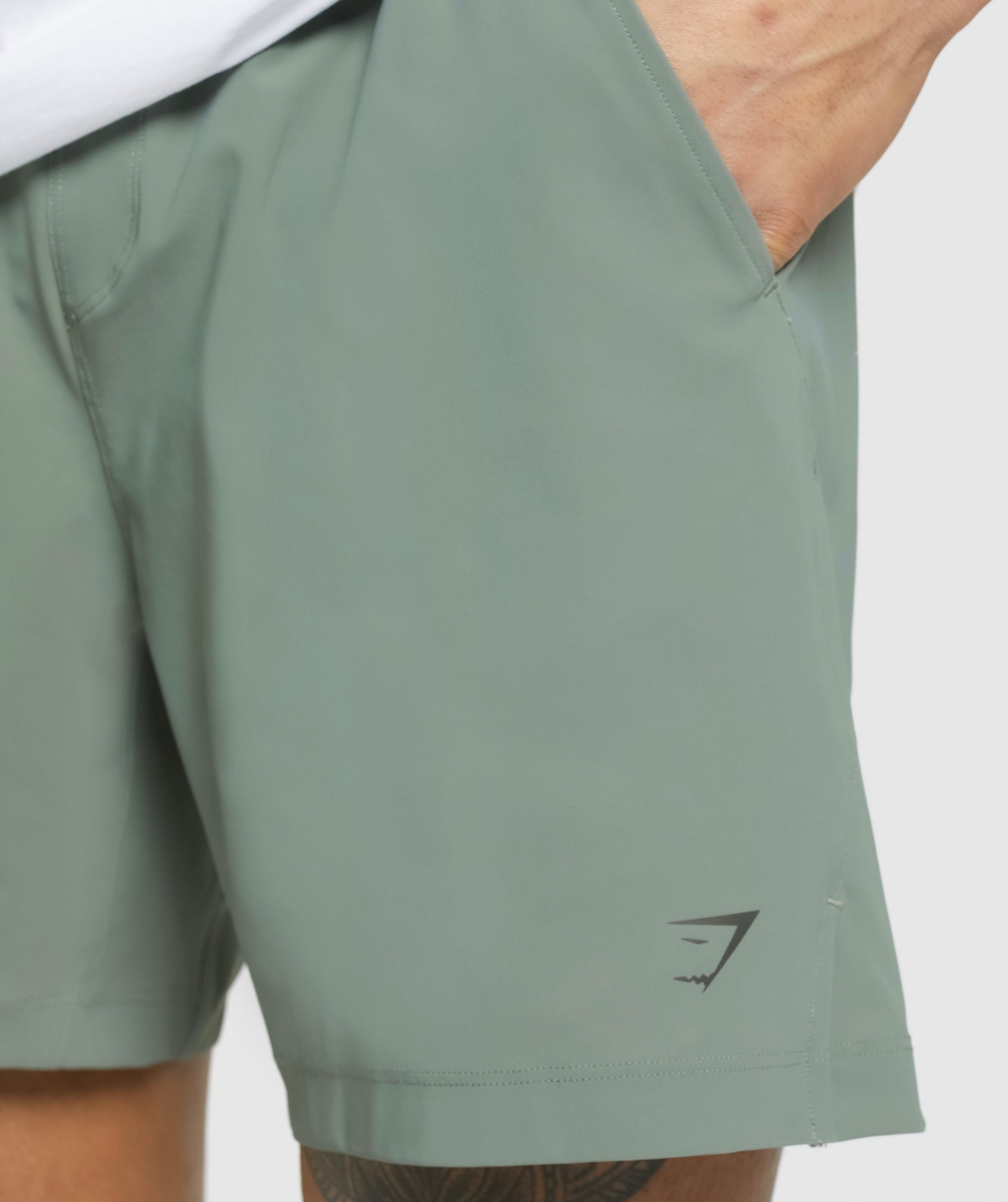 Studio 6" Shorts in Unit Green - view 5