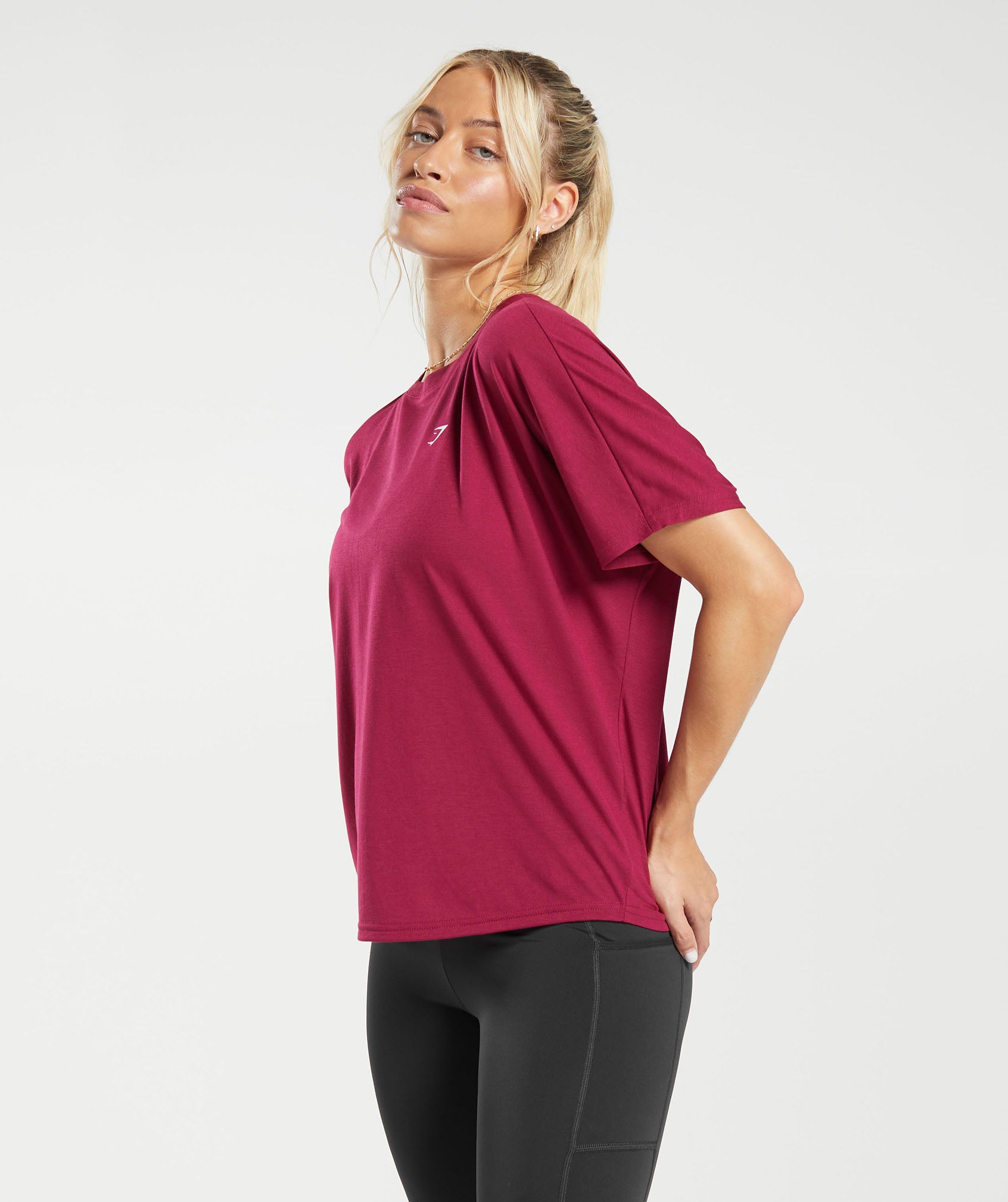Super Soft T-Shirt in Raspberry Pink - view 3