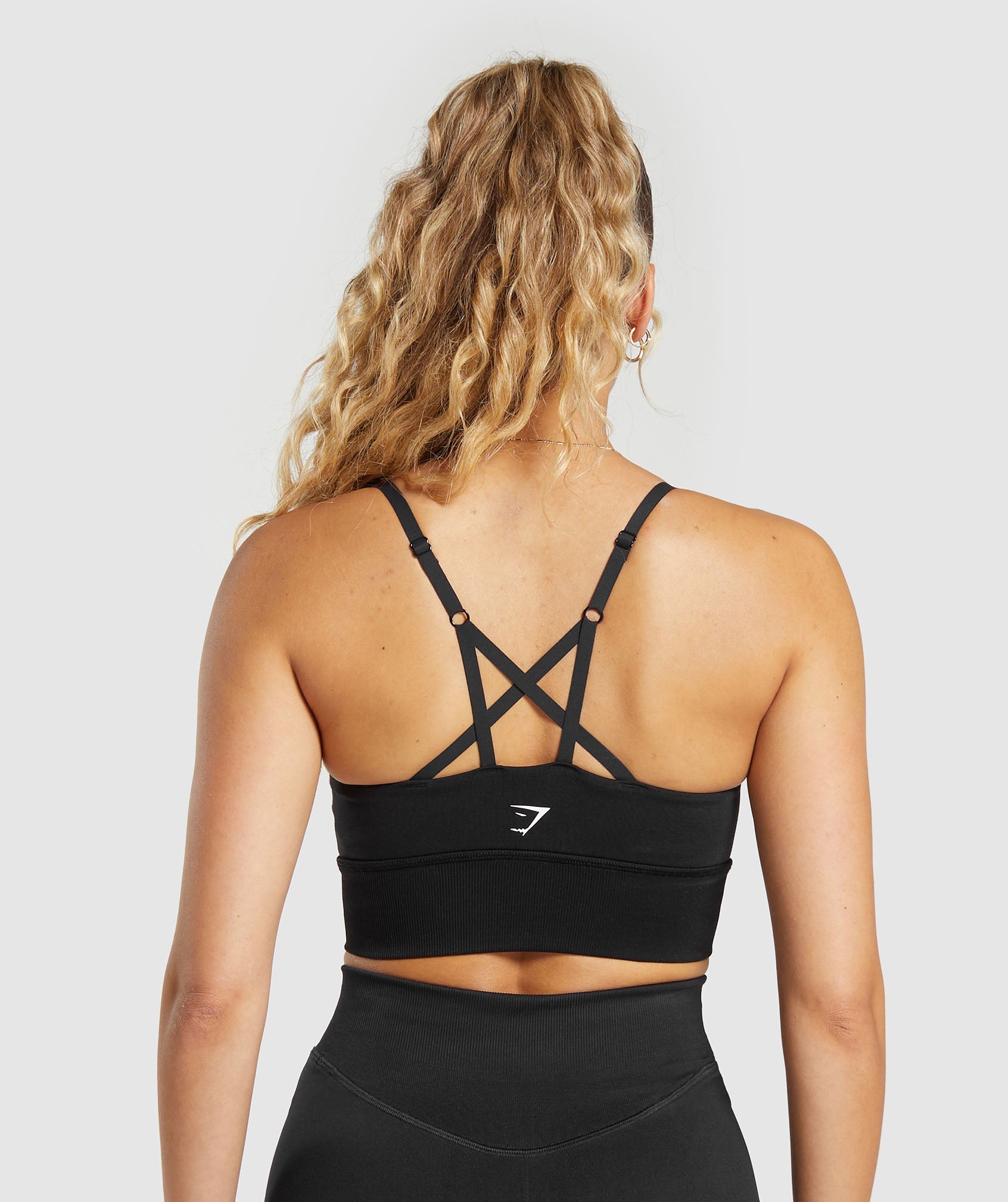 Gymshark Sweat Seamless Long Sleeve Zip Crop Top - Black