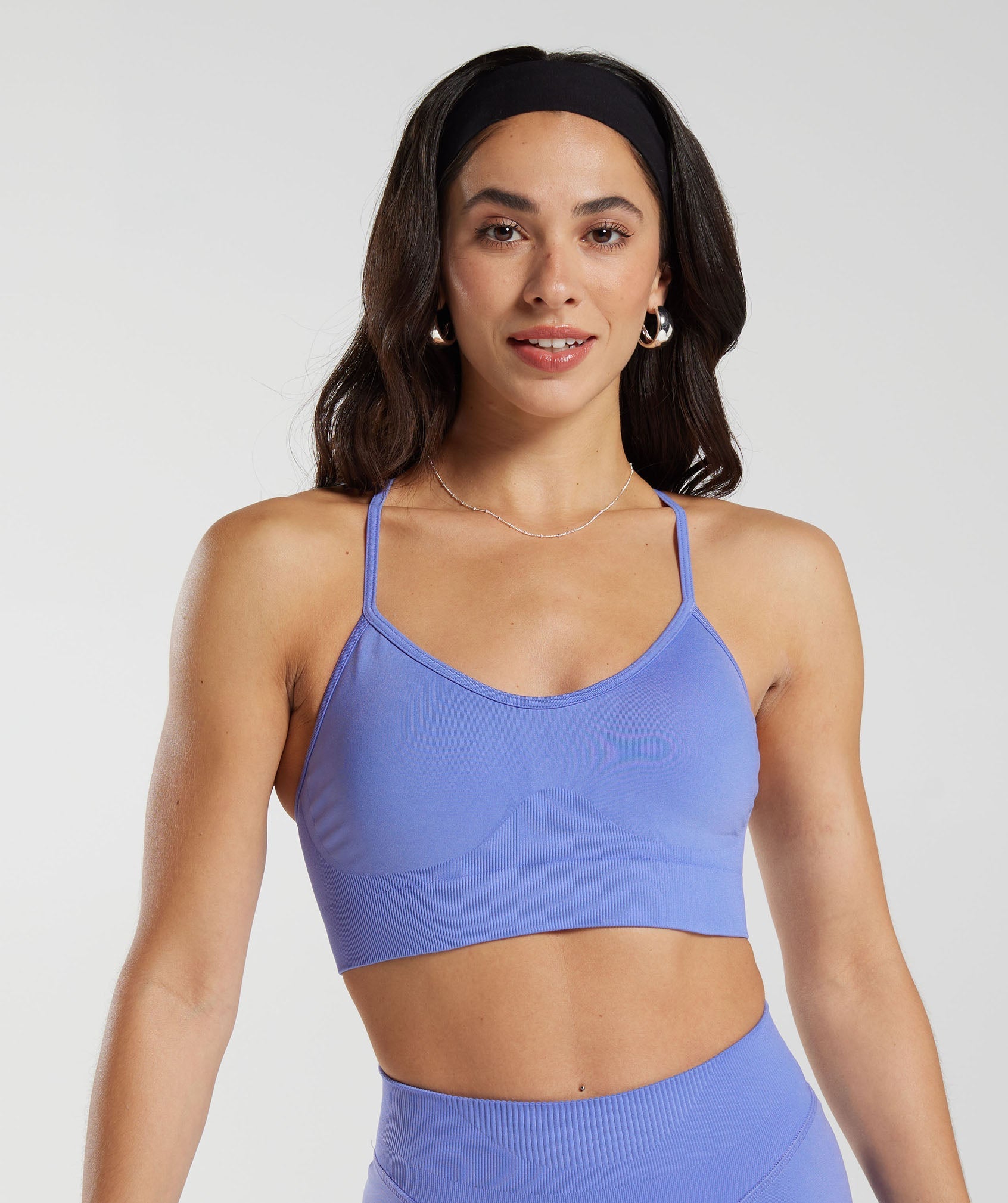 Buy Life & Jam Blue Women's Seamless Ribbed Waterproof Wireless Padded Sports  Bra and TOP for Gym, Travel, Trekking and Yoga (XS) at