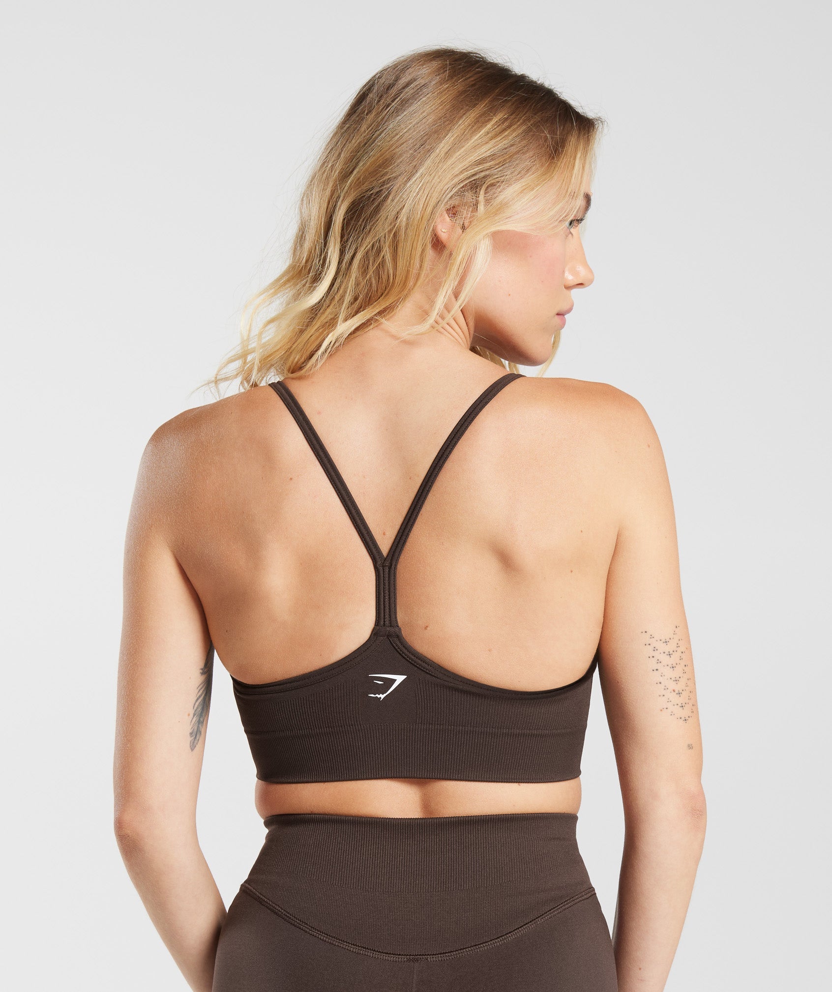 Gymshark Adapt Fleck Seamless Sports Bra - Mineral, Brown