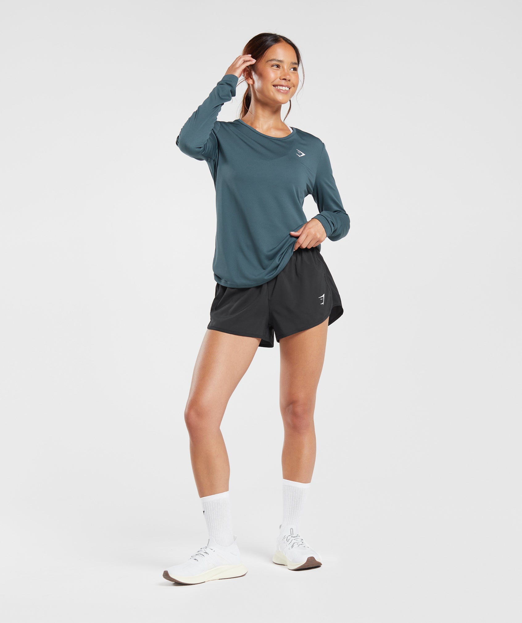 Training Long Sleeve Top in Smokey Teal - view 4