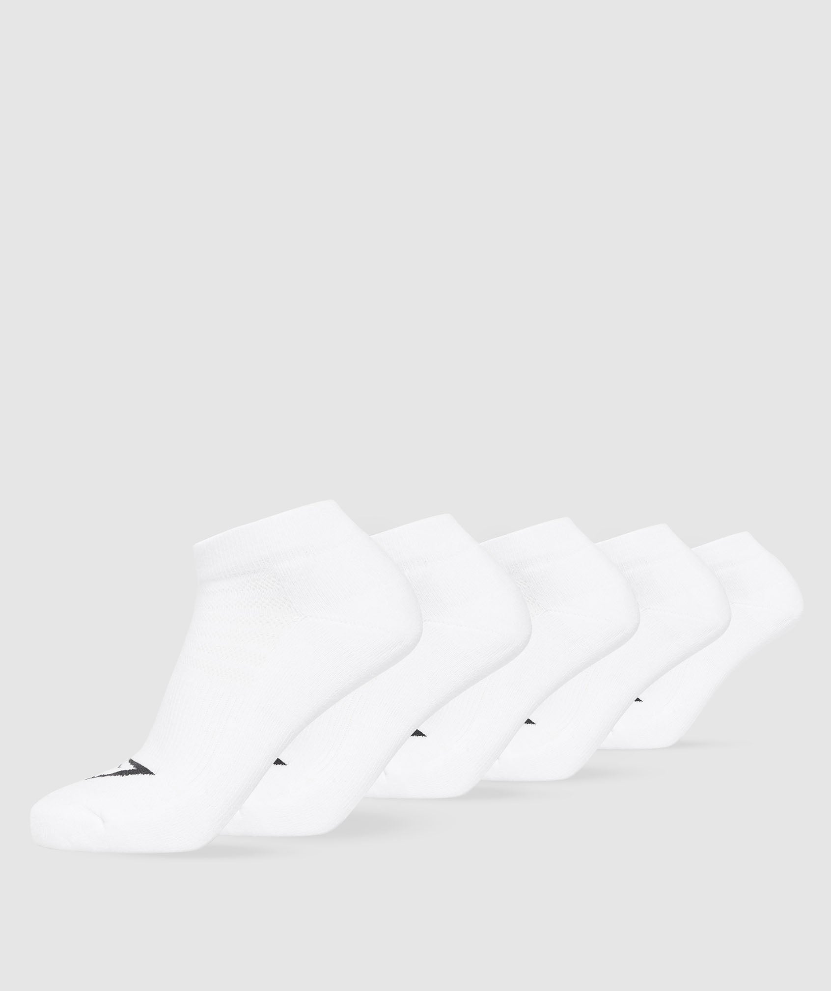 Trainer Socks 5pk in White - view 1