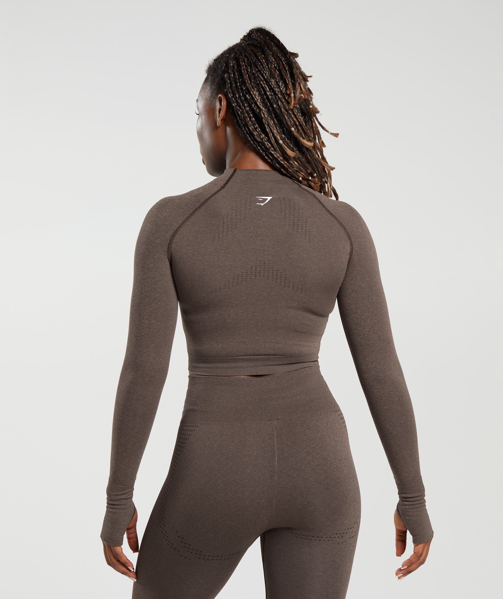 Gymshark • Vital Seamless Brown High Waisted Full Length Leggings