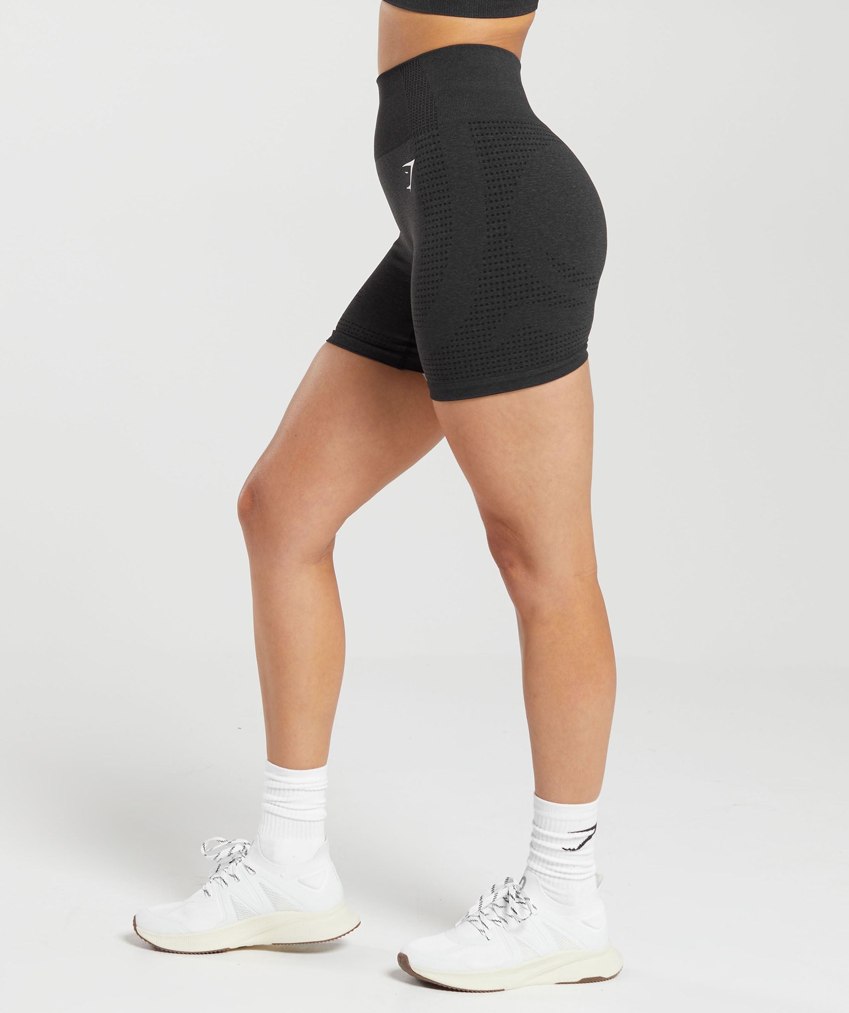 Vital Seamless 2.0 Shorts in Black Marl