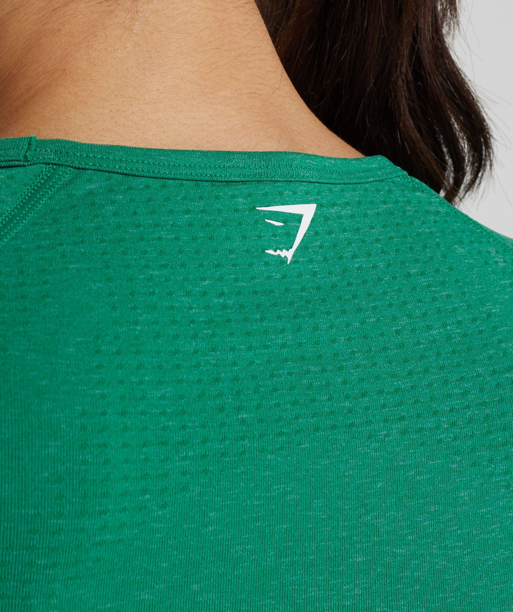 Vital Seamless 2.0 Crop Top in Bright Green Marl