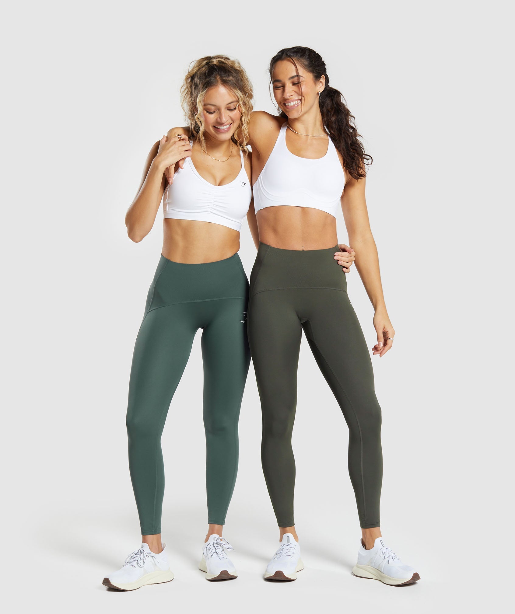 Waist Support Leggings in Strength Green - view 4