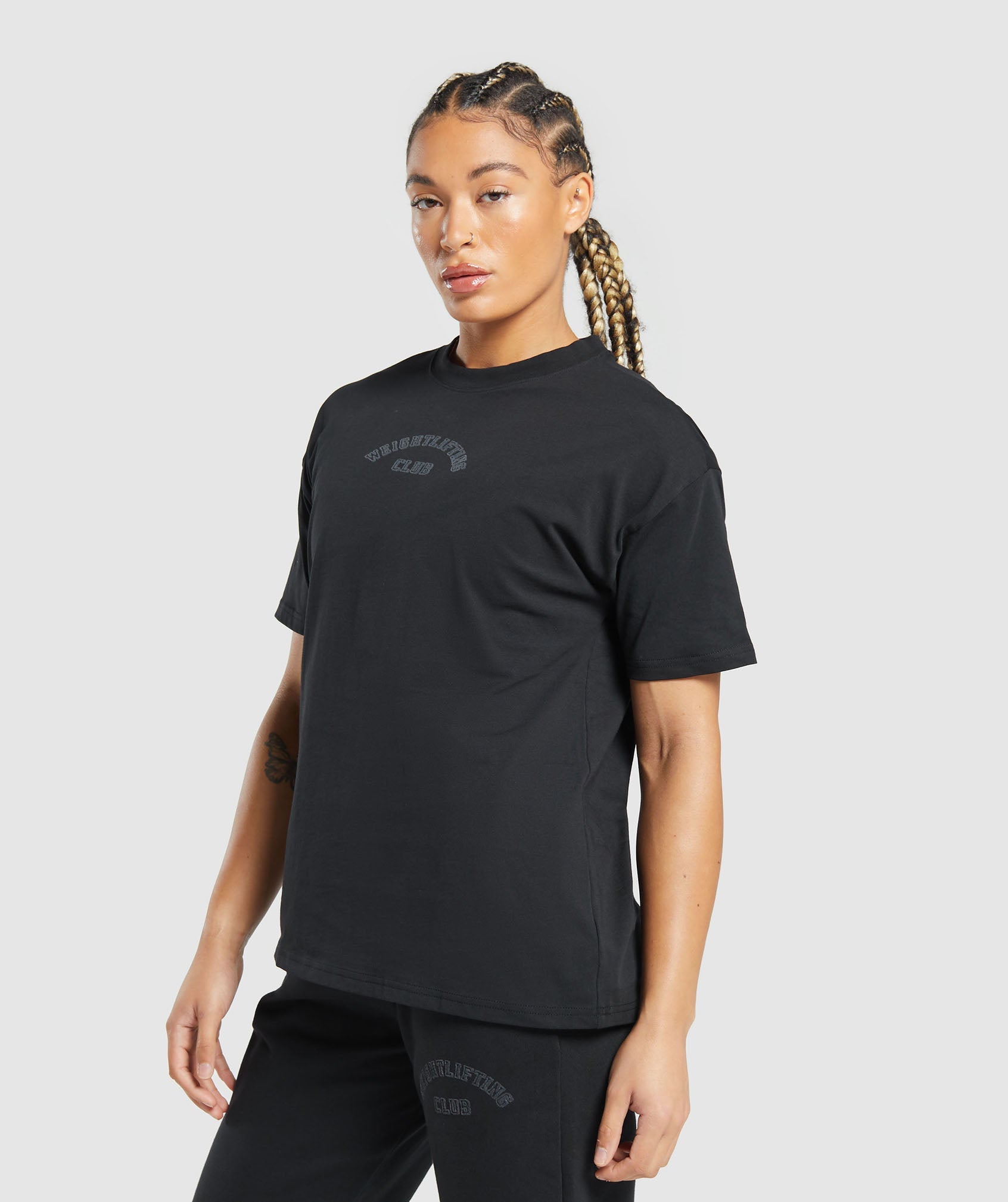 Weightlifting Oversized T-Shirt in Black - view 3