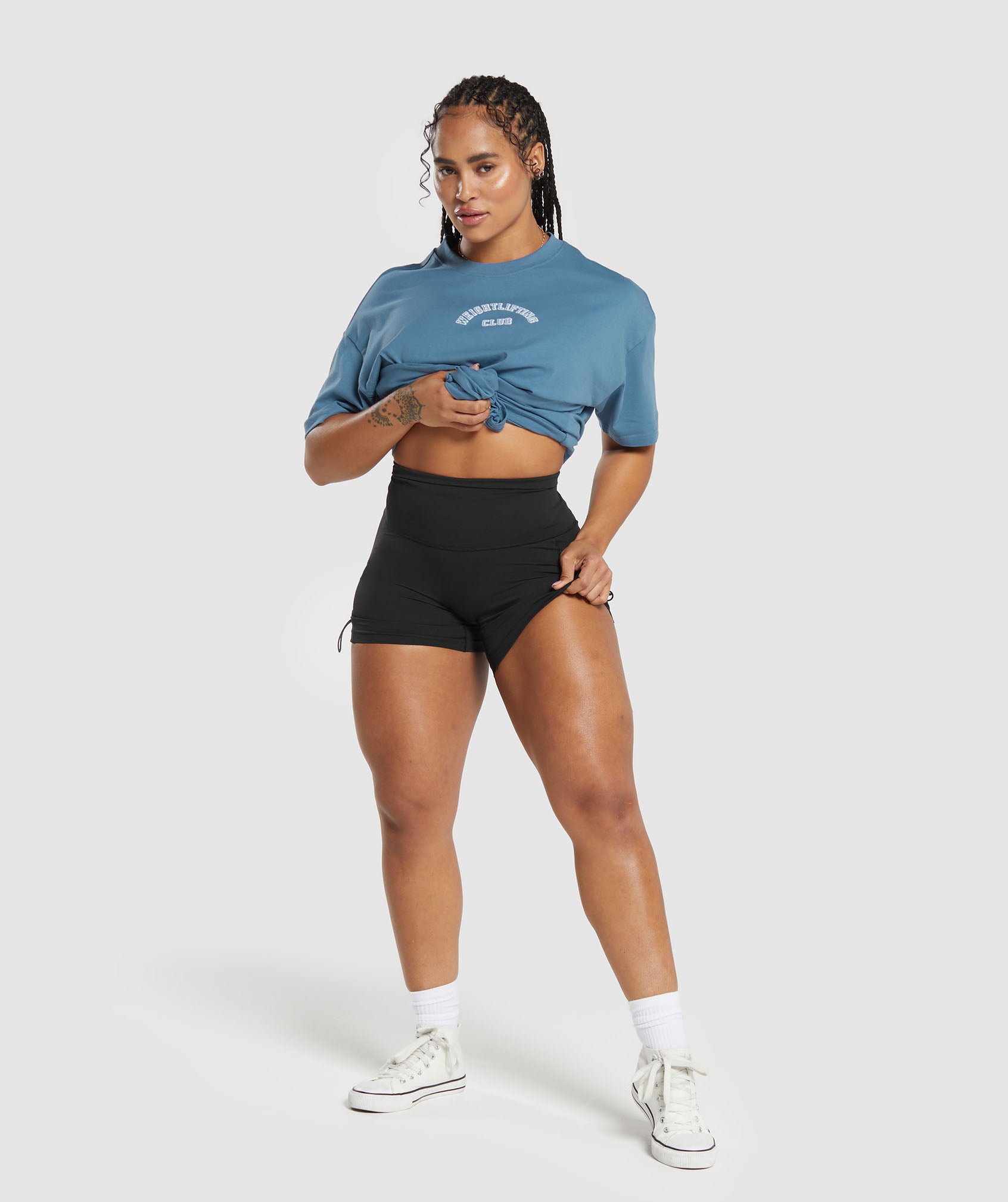 Weightlifting Oversized T-Shirt in Faded Blue - view 4