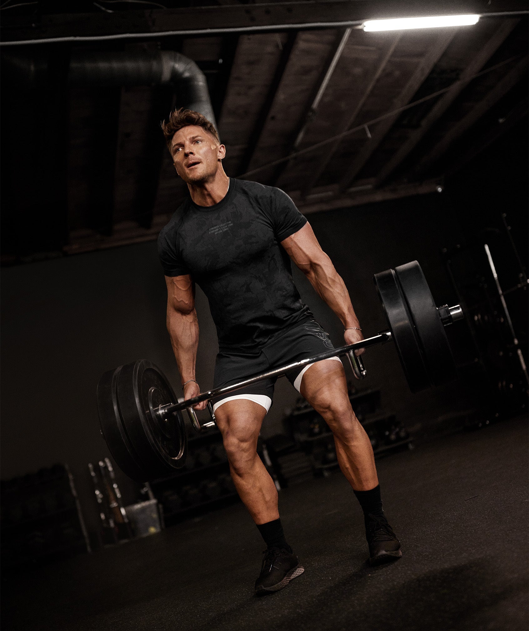 Gymshark//Steve Cook Ranger Shorts in Black - view 4