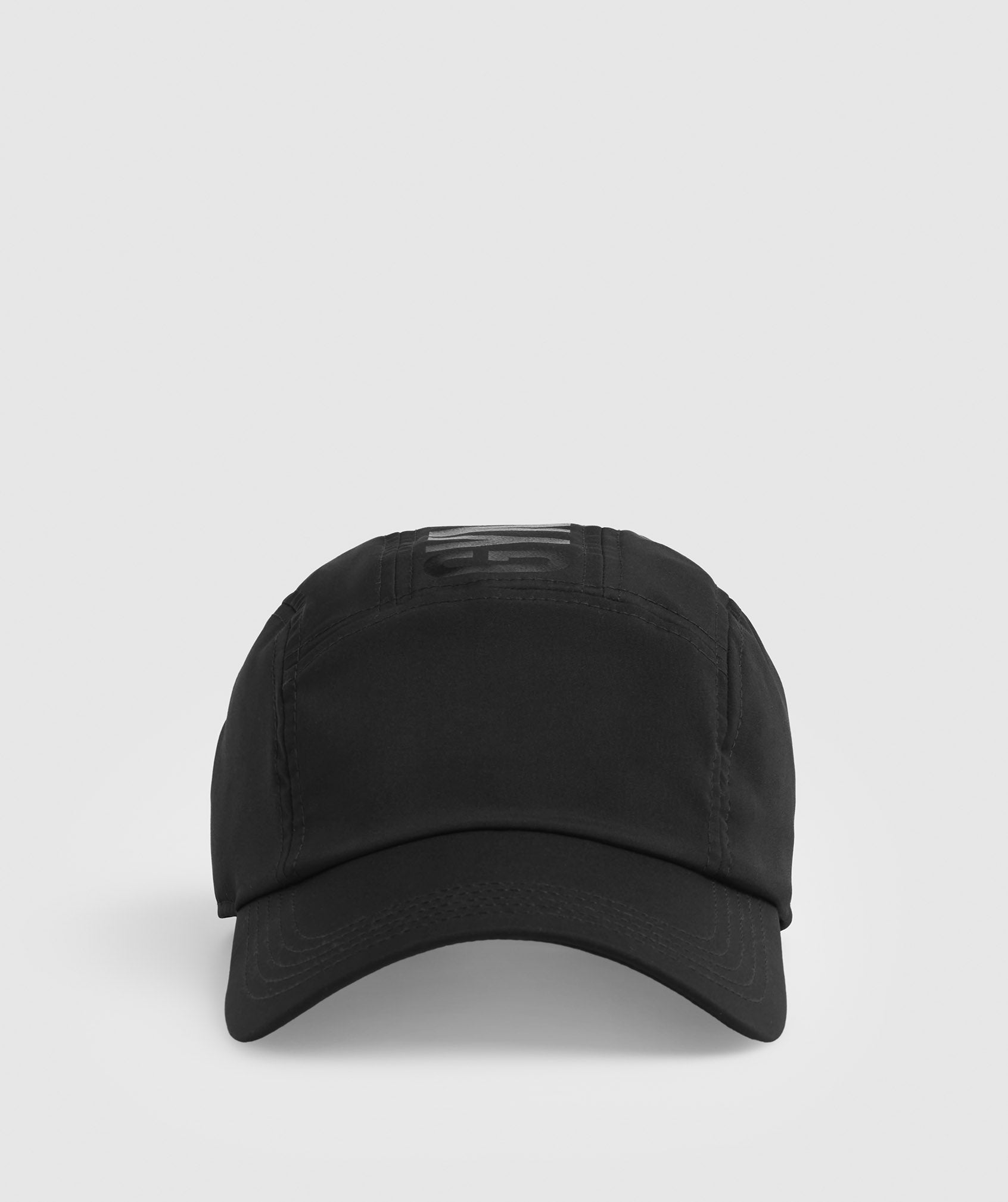 5 Panel Running Cap in Black