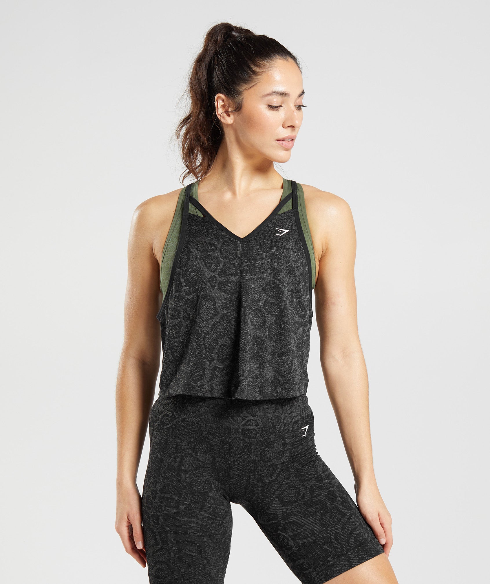 Gymshark Elevate Longline Tank - Drift Grey