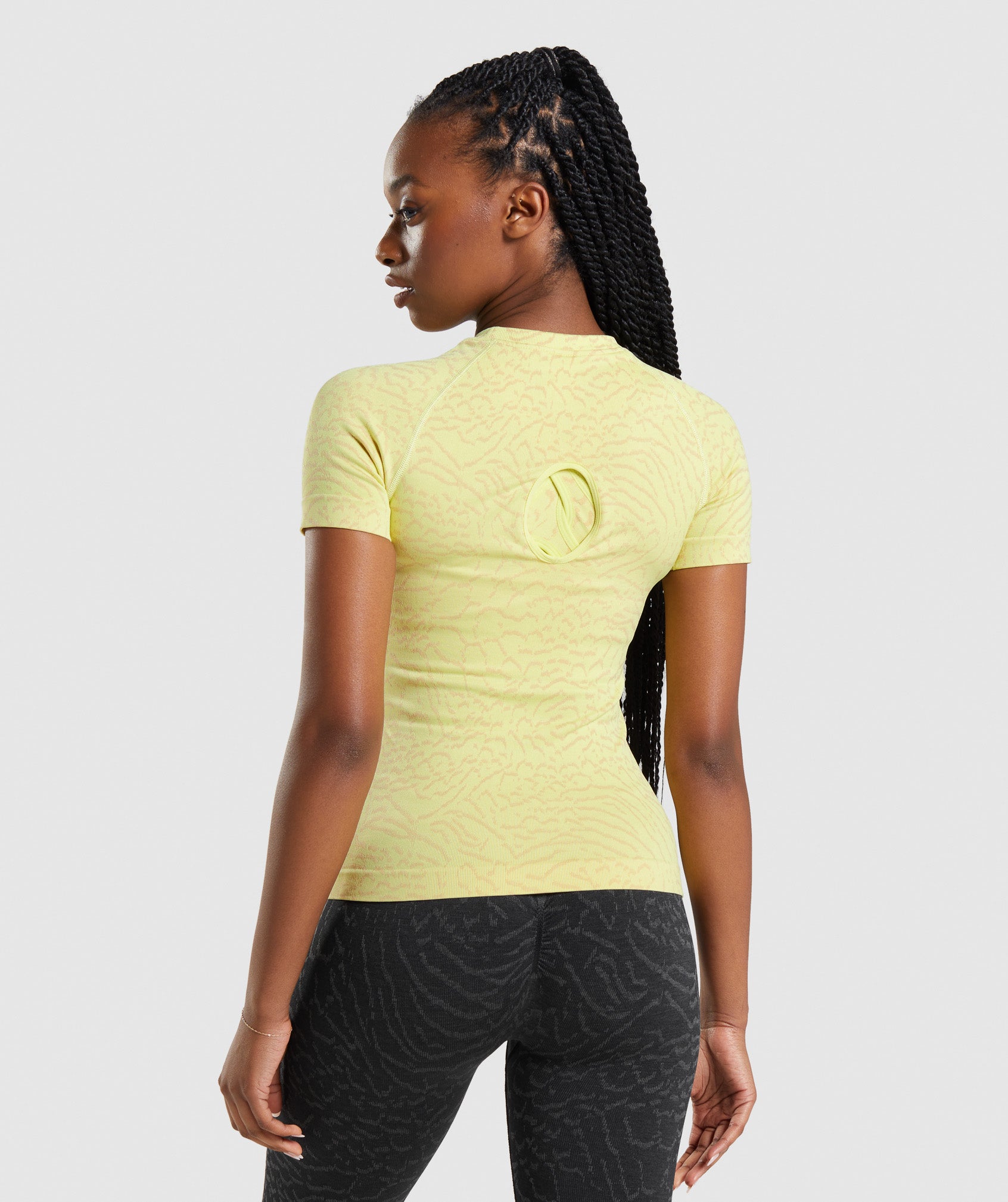 Gymshark Adapt Animal Seamless Sports Bra - Firefly Yellow