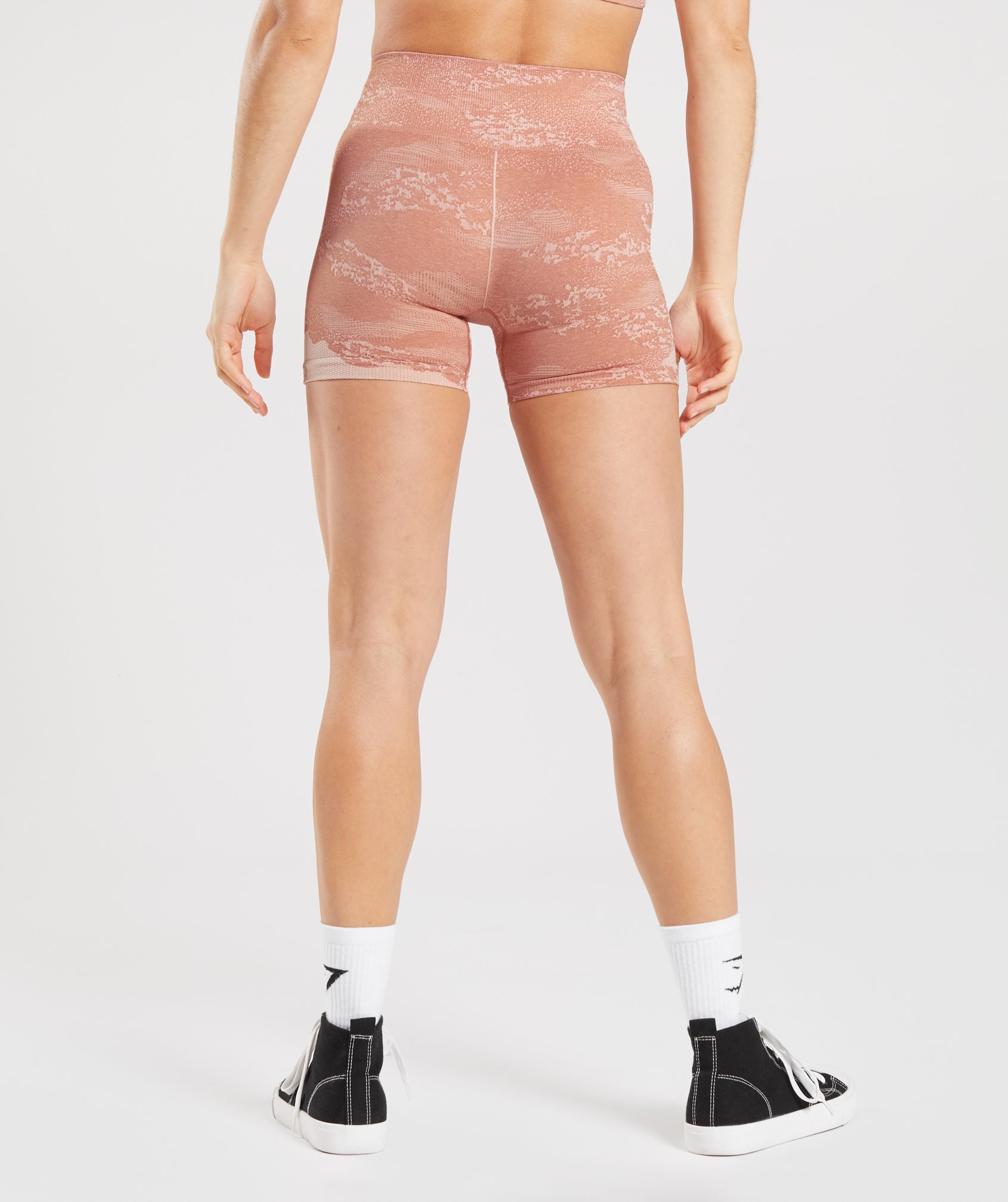 Gymshark Adapt Camo Seamless Shorts - Misty Pink/Hazy Pink