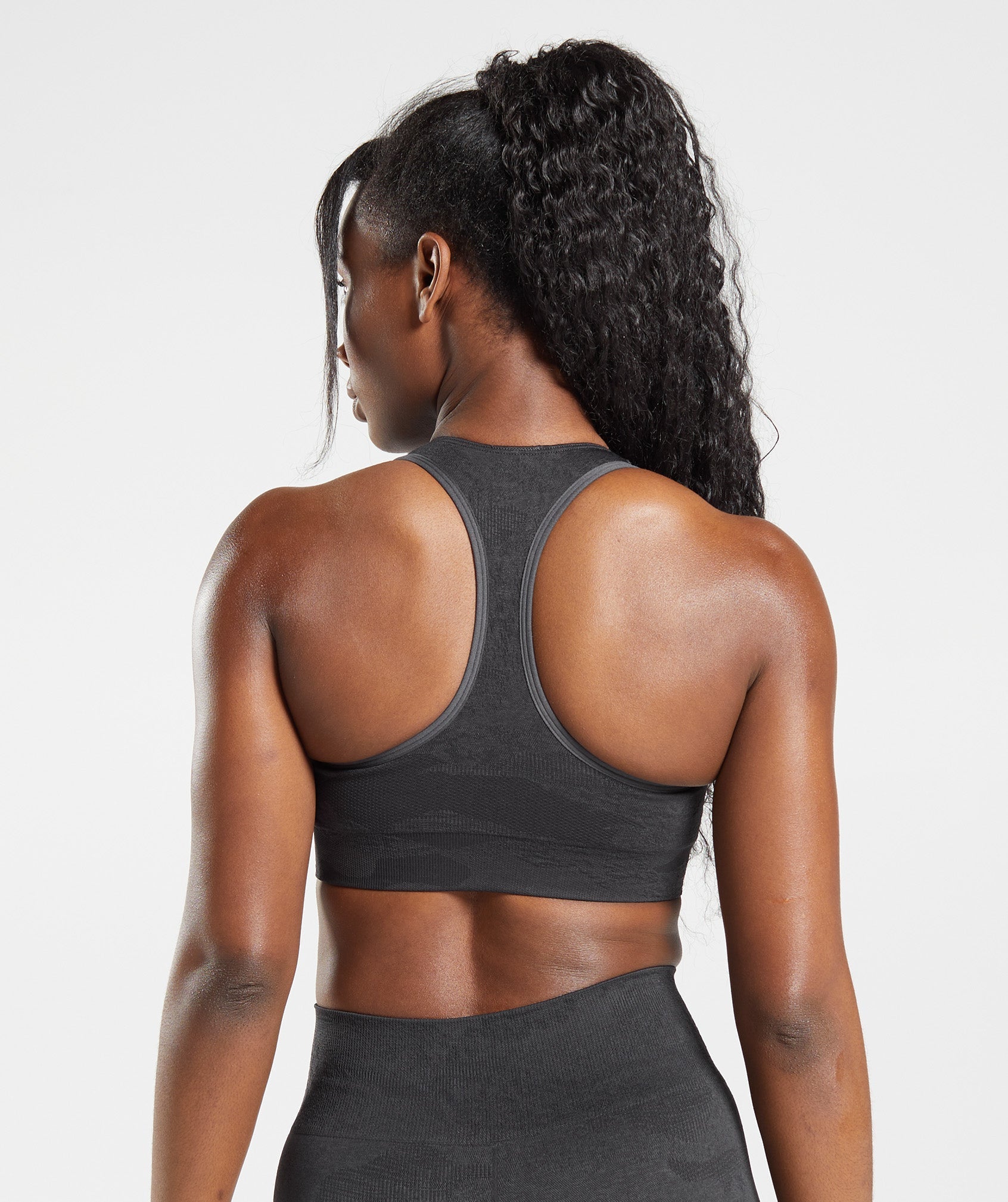 Gymshark Adapt Fleck Seamless Sports Bra - Chocolate Brown