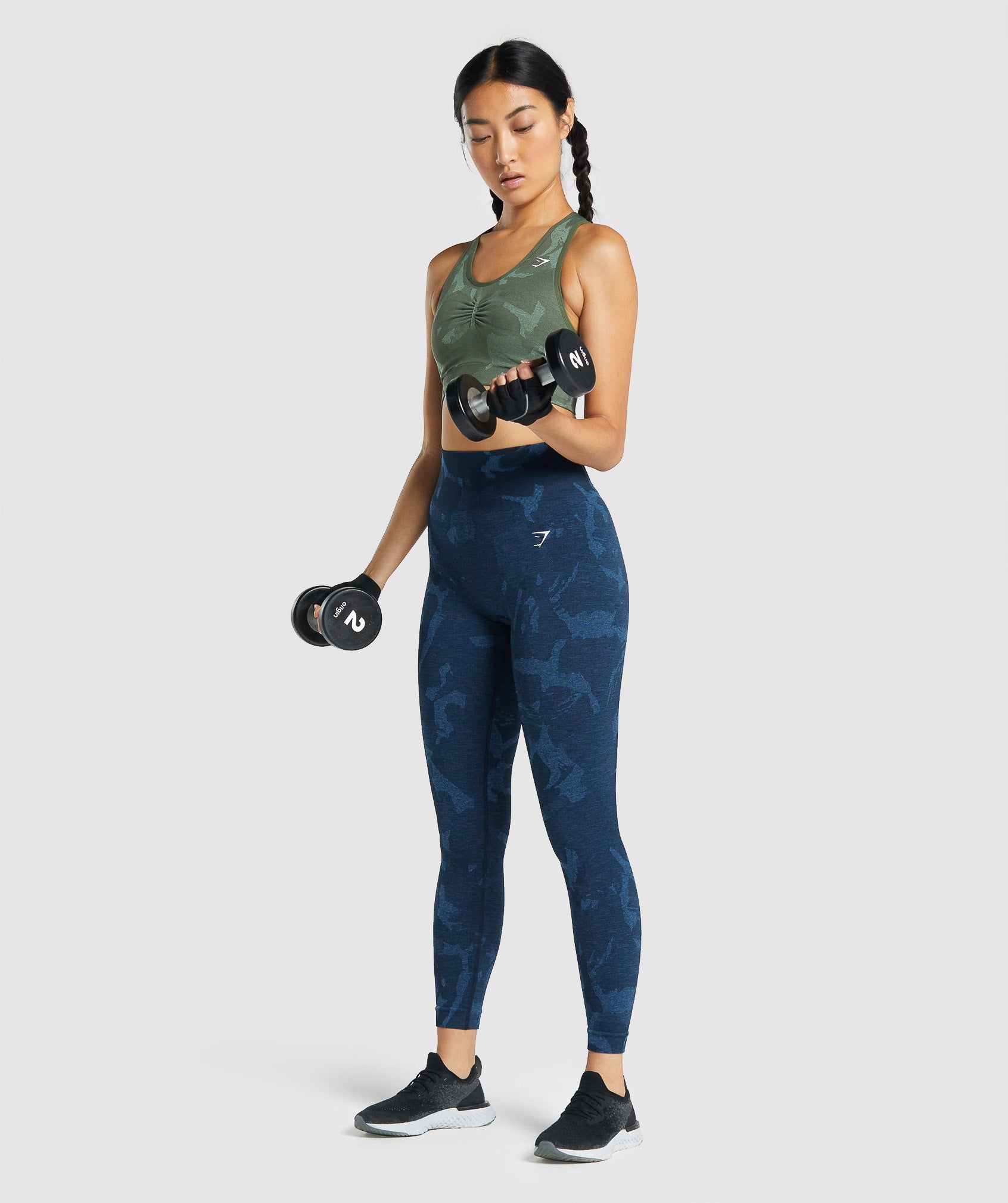 Gymshark adapt Camo Seamless bra Size Medium Green - $20 (60% Off Retail) -  From Stephanie
