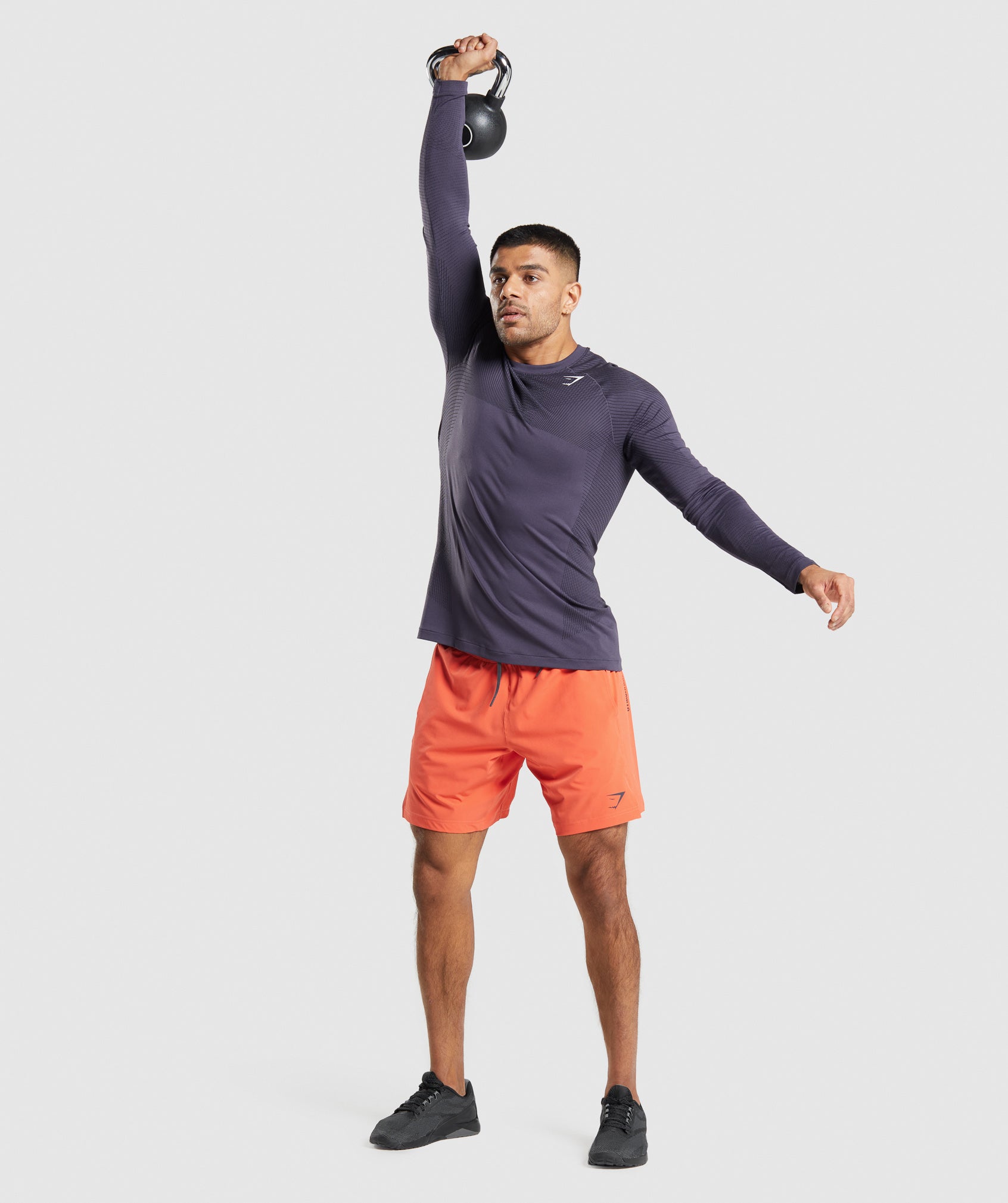 Gymshark Apex Seamless Long Sleeve T-Shirt Rich Purple-Black