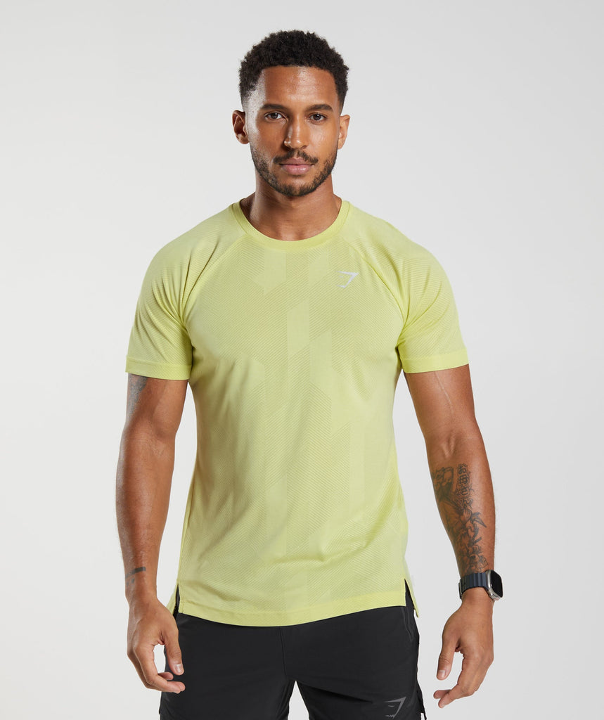 Gymshark Apex T-Shirt - Firefly Green/White | Gymshark