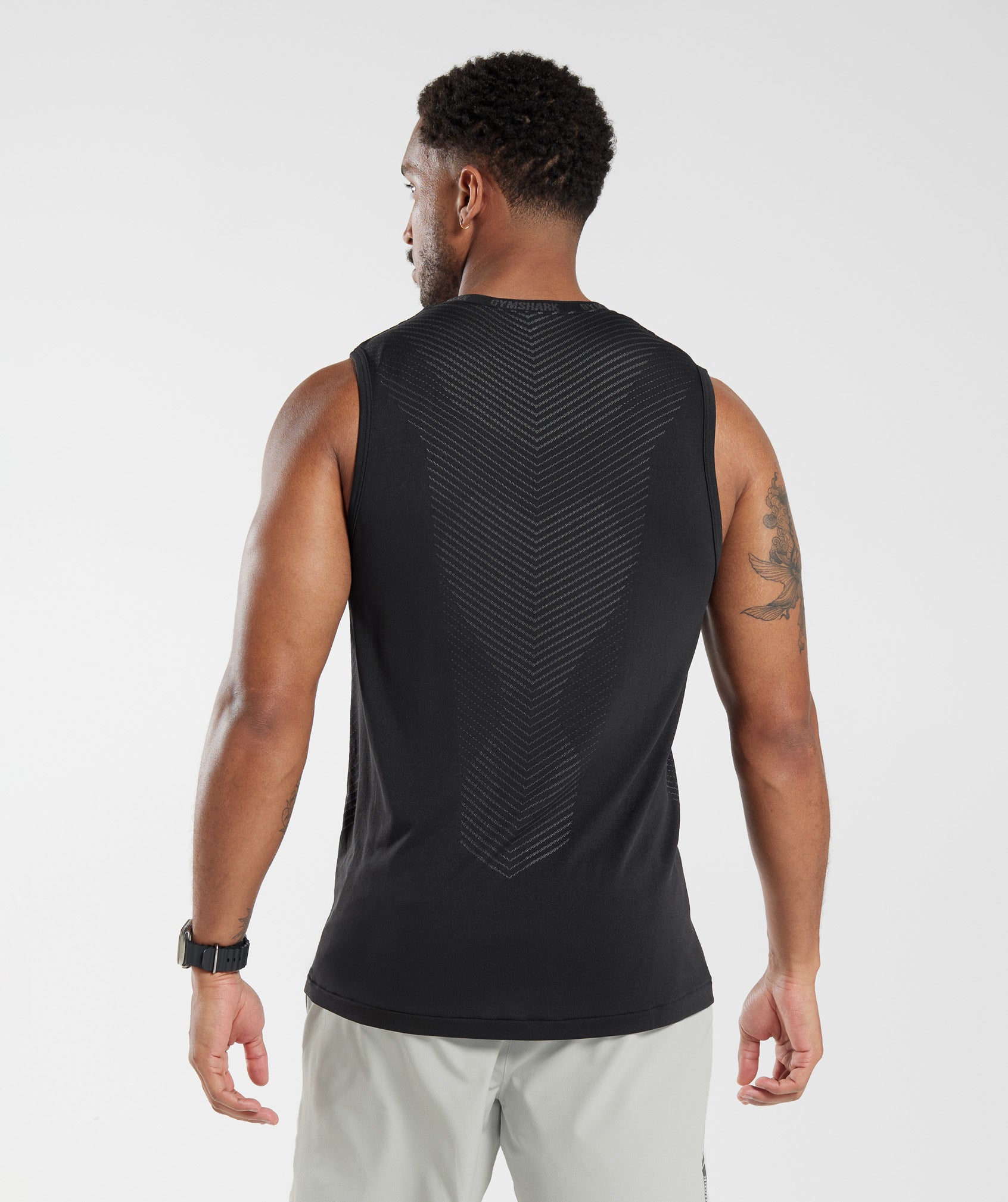 Gymshark Apex Tank - Drift Grey/Evening Blue