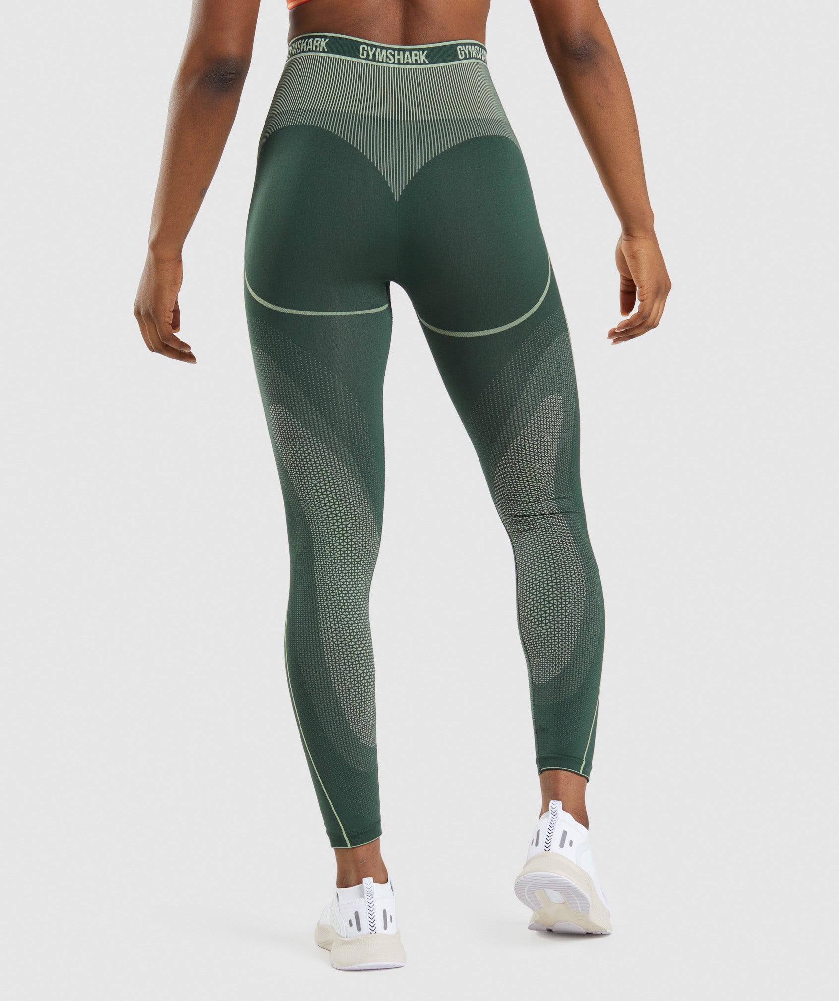 Apex Seamless High Rise Leggings in Obsidian Green/Cucumber Green - view 3