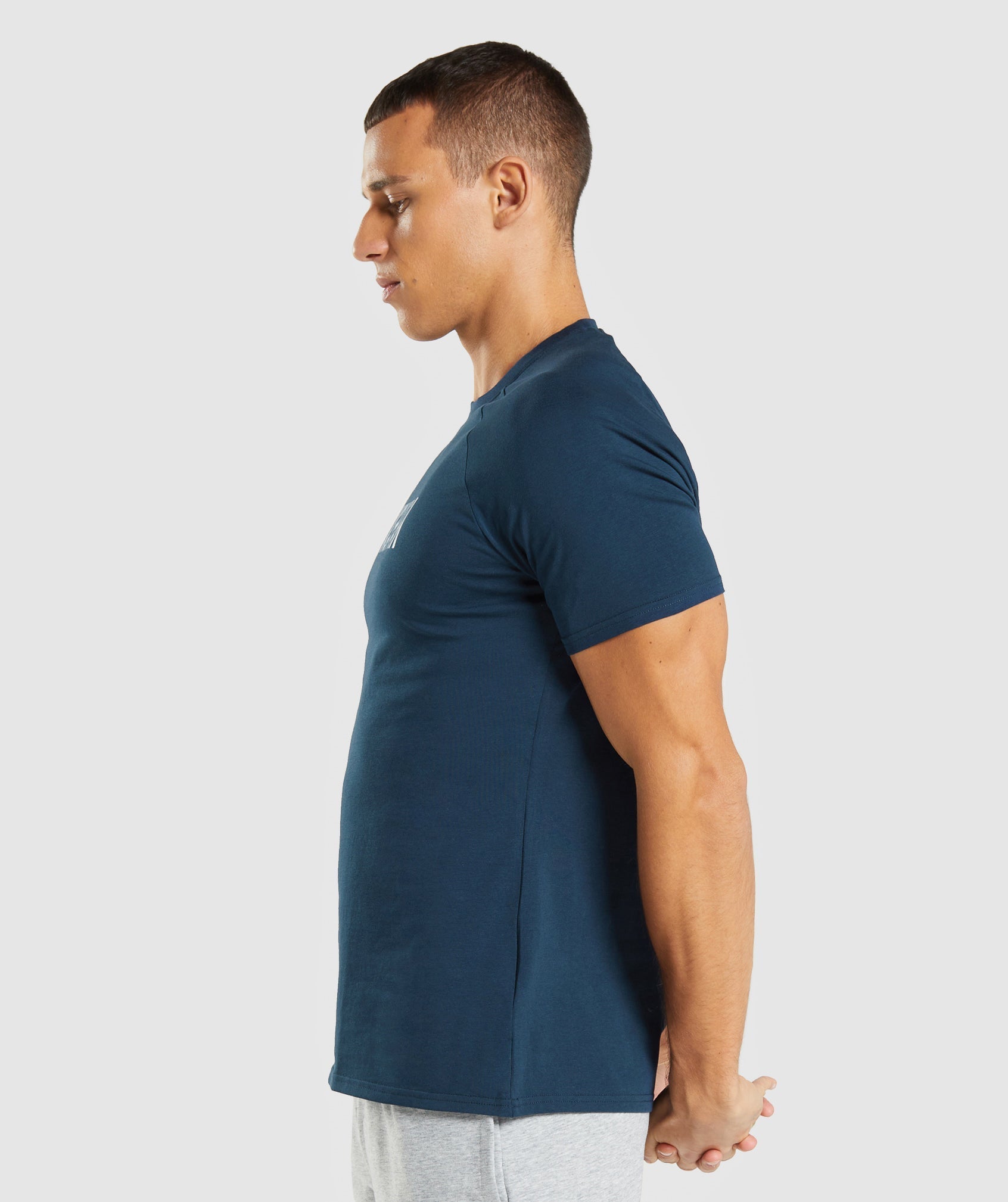 Gymshark Mens Apollo Slim Fit Short Sleeve T-Shirt, Eclipse Blue, Small :  : Fashion