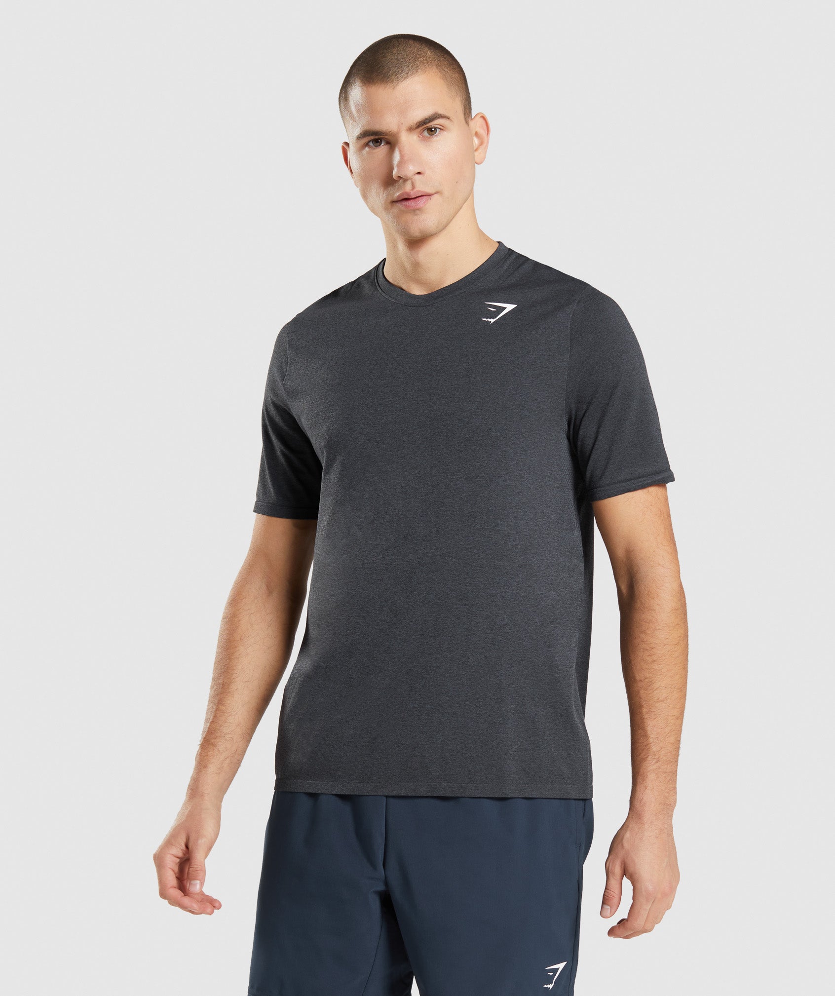 Arrival Seamless T-Shirt in Black Marl - view 1