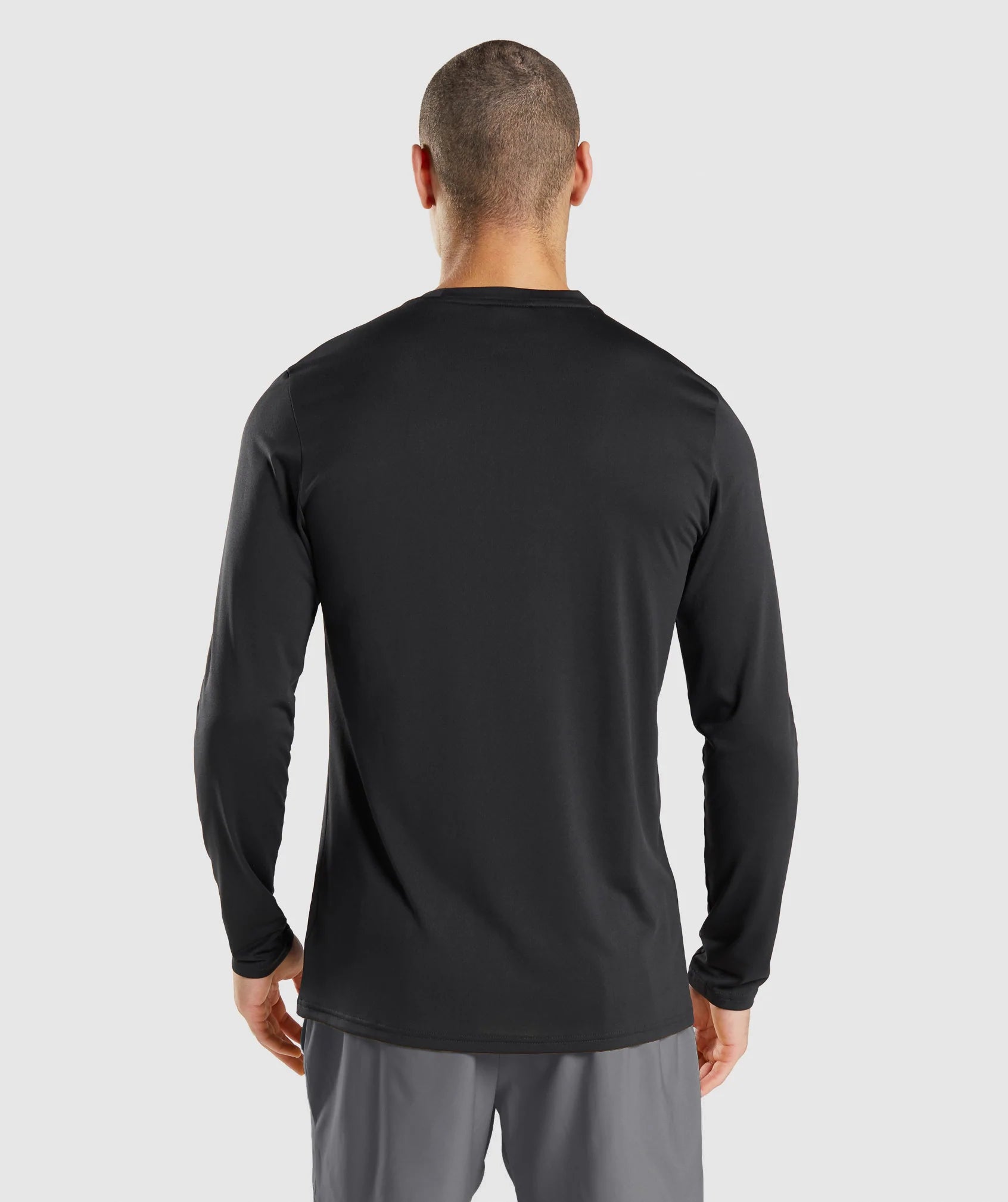 Gymshark Apollo Long Sleeve T-Shirt - Black/Silhouette Grey
