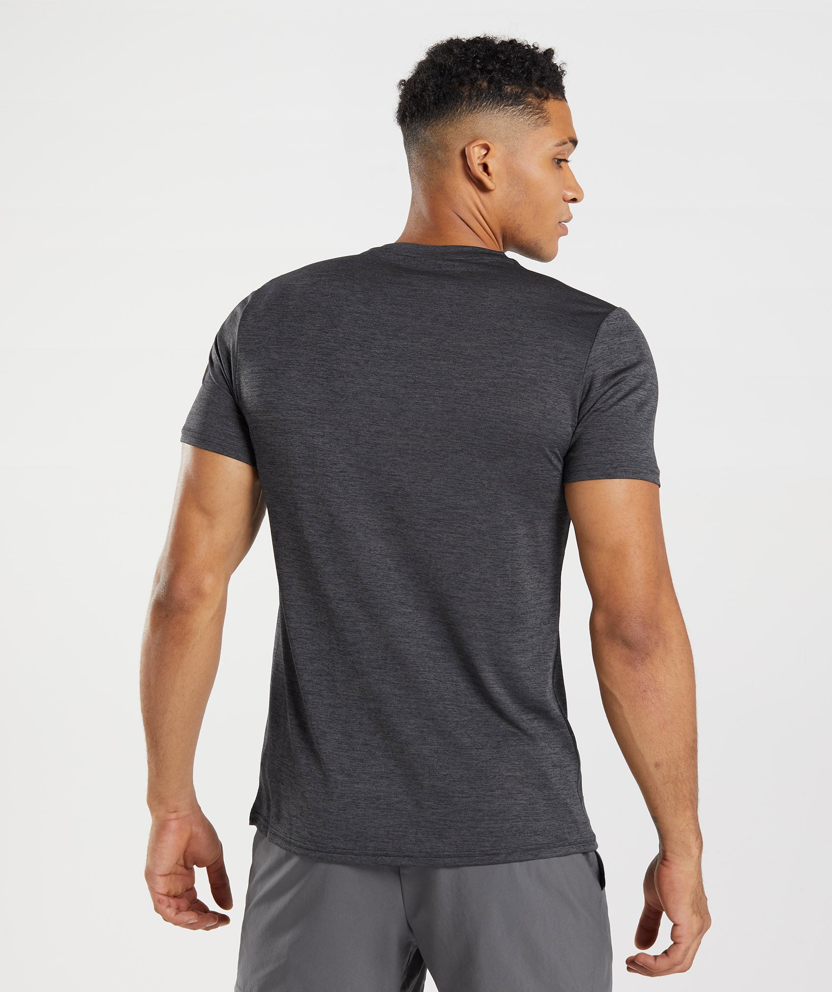 Arrival Marl T-Shirt in Black/Onyx Grey Marl - view 2