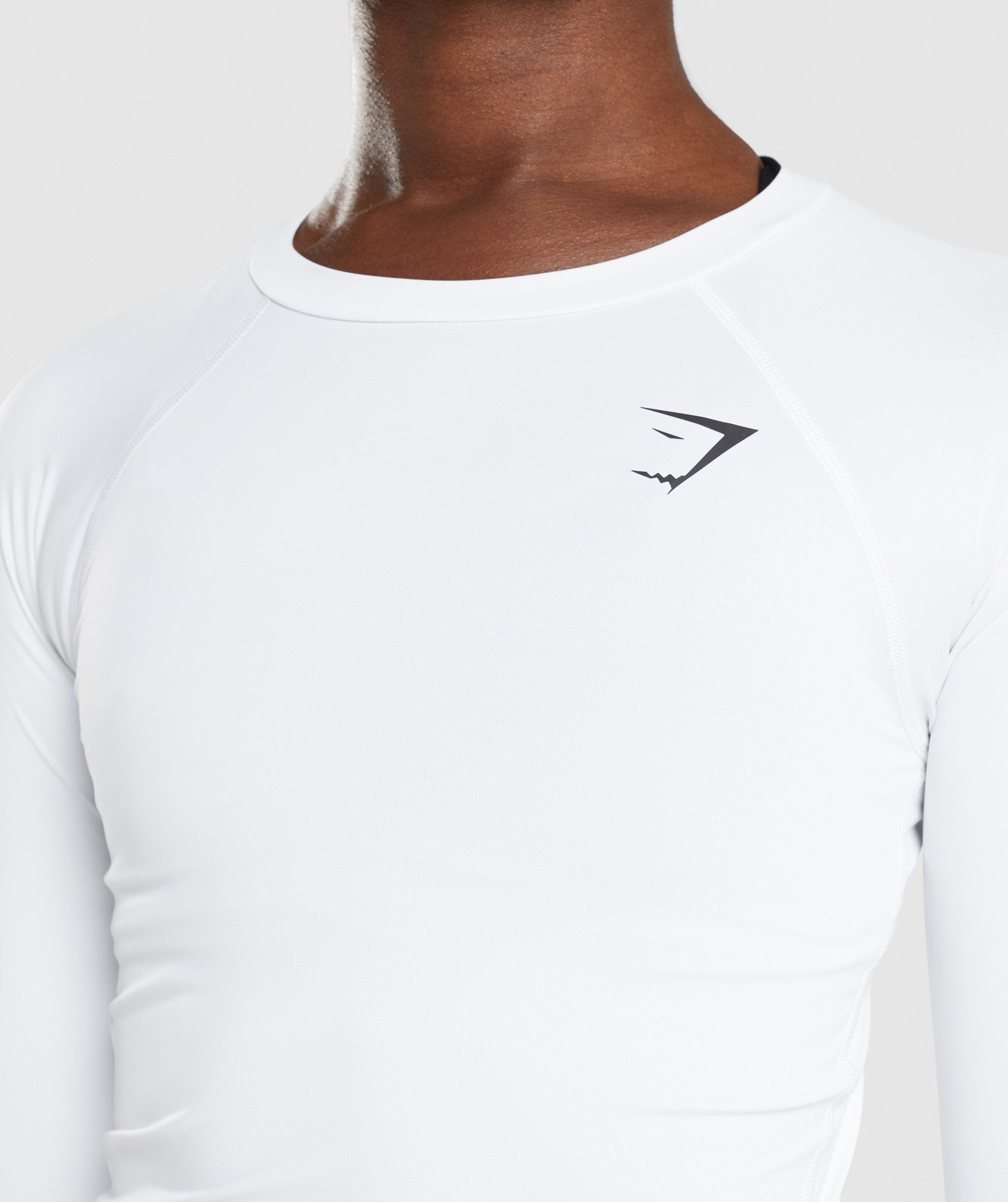 Training Baselayer Long Sleeve Top in White