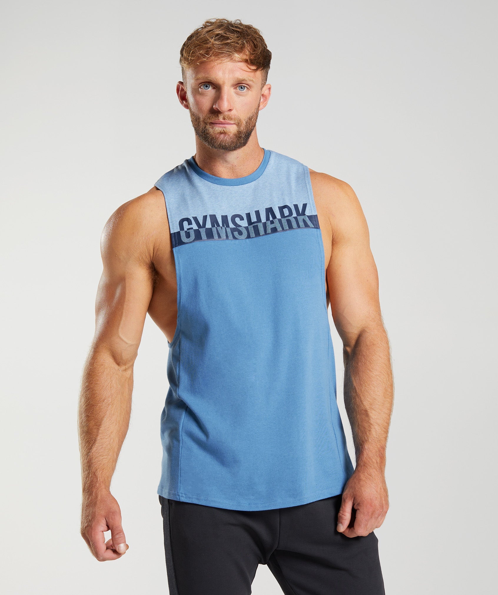 Bold React Drop Arm Tank in Coastal Blue