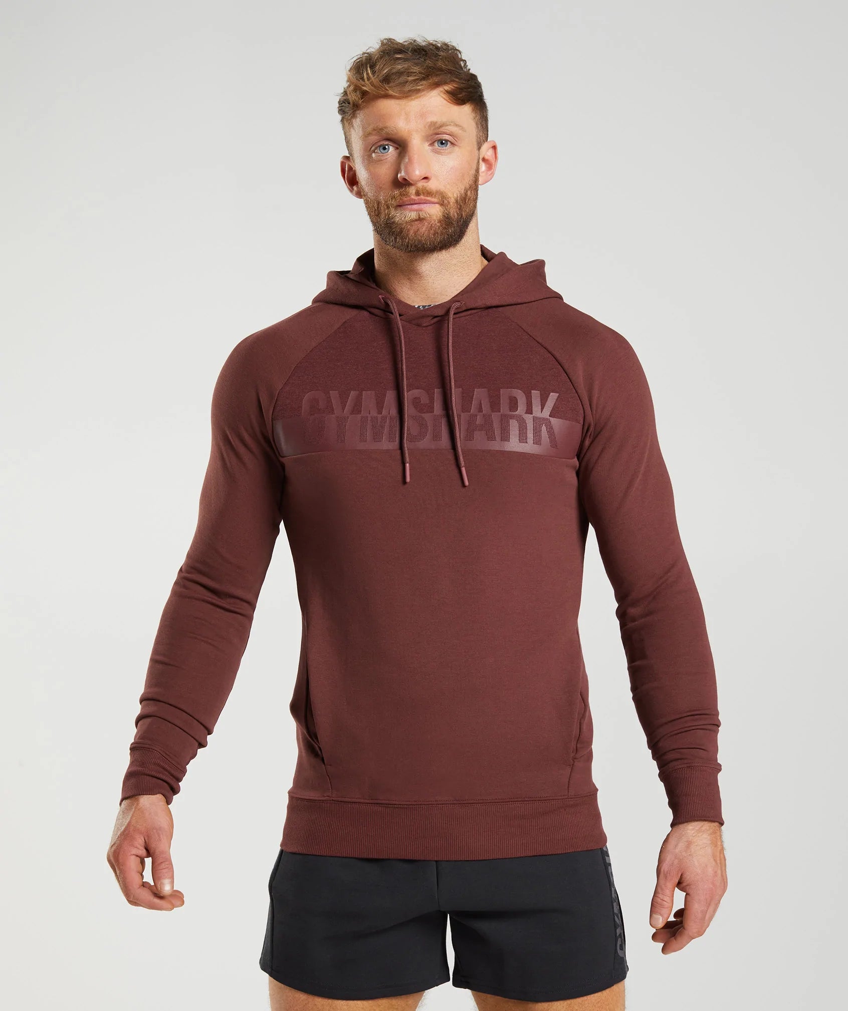 Gymshark Bold React Hoodie - Cherry Brown | Gymshark