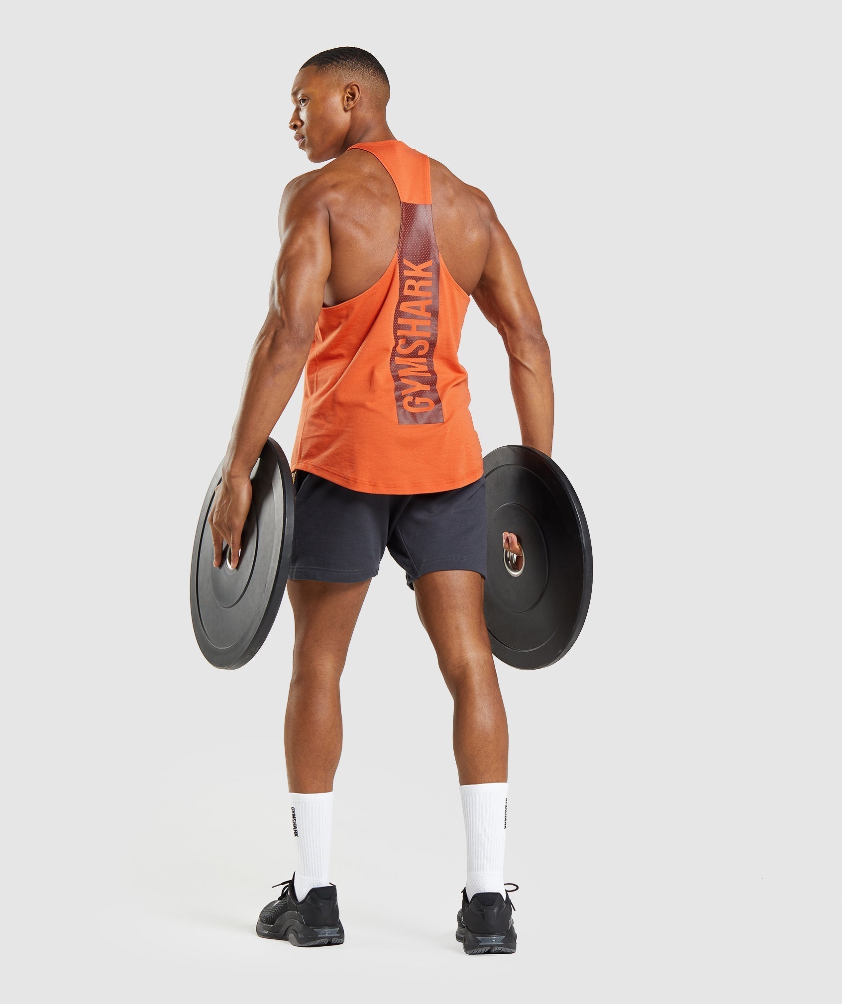 Gymshark Bold Drop Arm Tank - Clay Orange