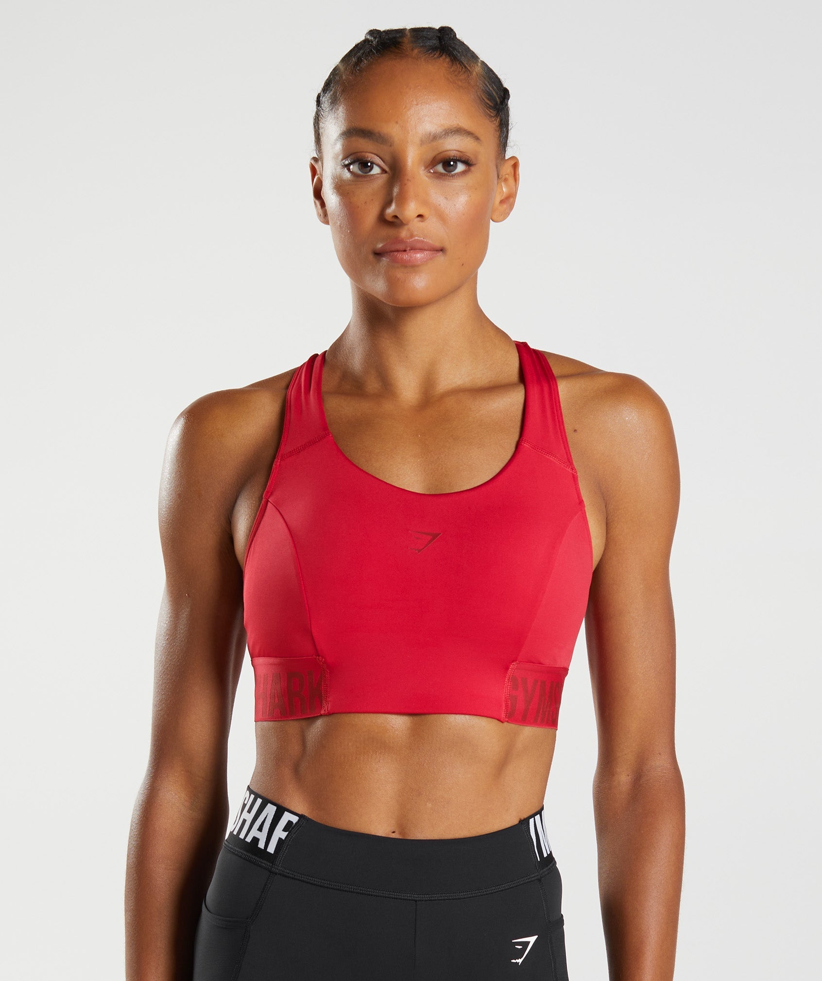 Buy online Red Color Block Sports Bra from lingerie for Women by Madam for  ₹218 at 81% off