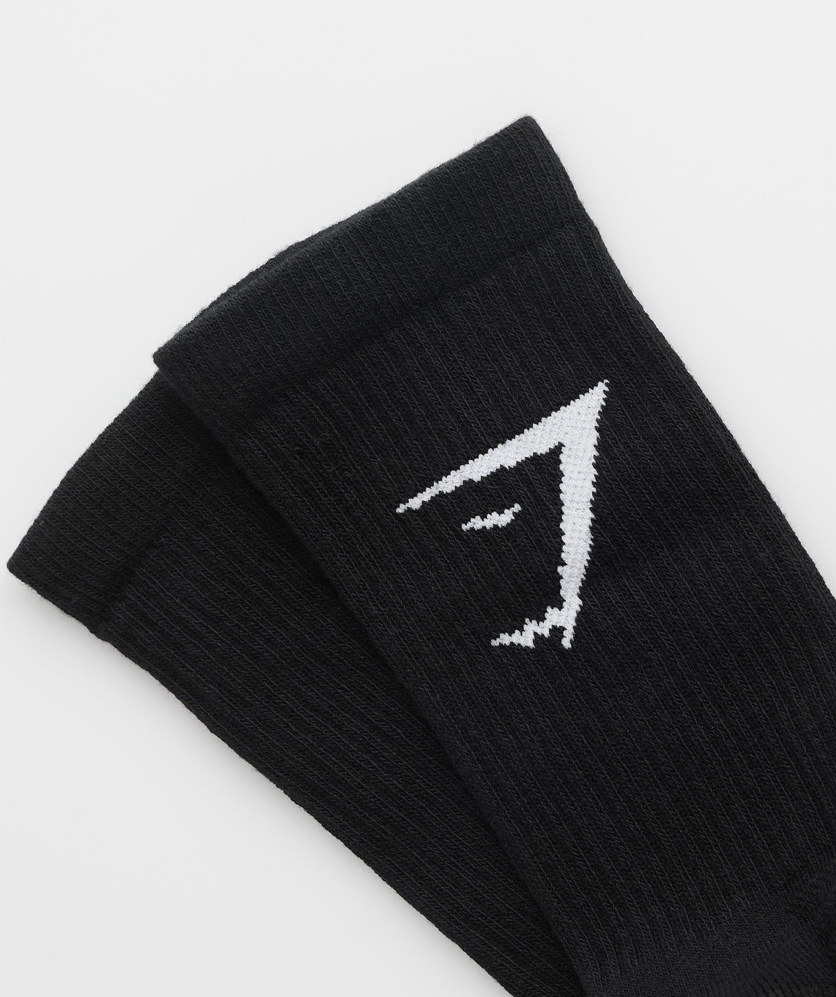 Crew Socks 3pk in Black - view 3