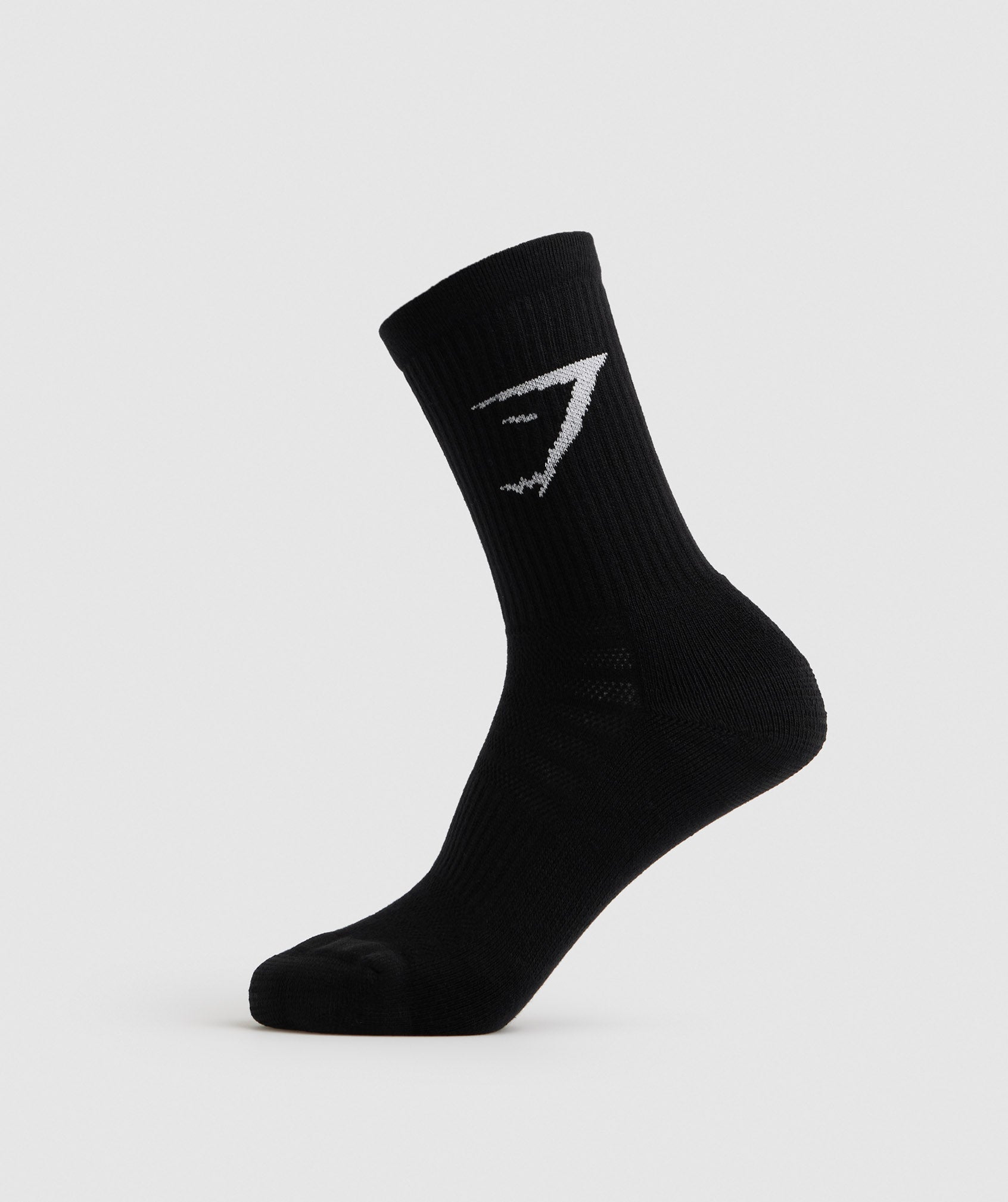 Crew Socks 3pk in Black - view 2