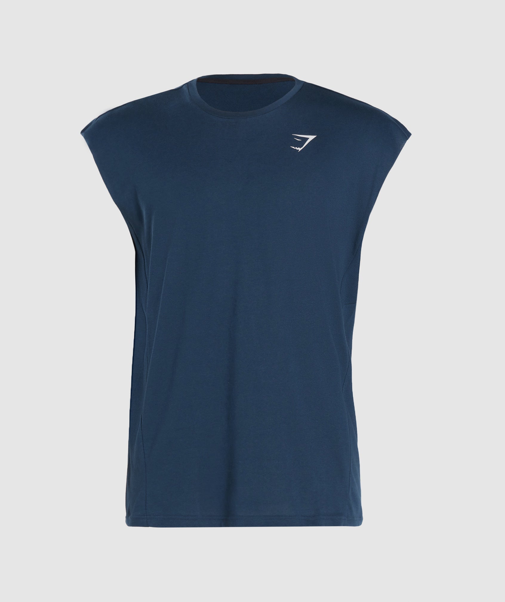 Gymshark React Cut Off Tank - Navy