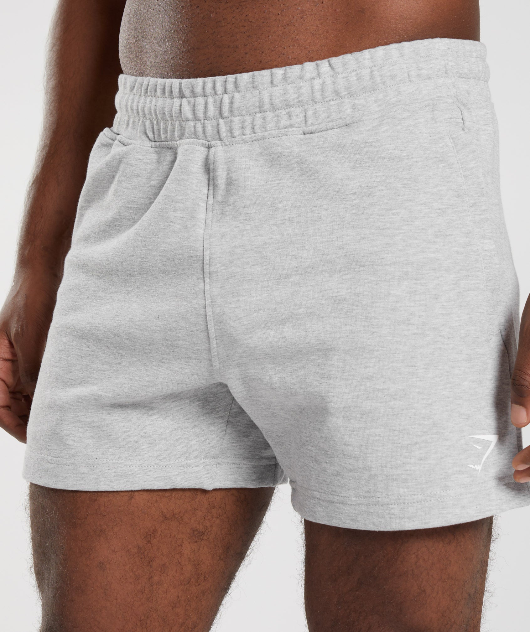 React 5" Shorts in Light Grey Core Marl