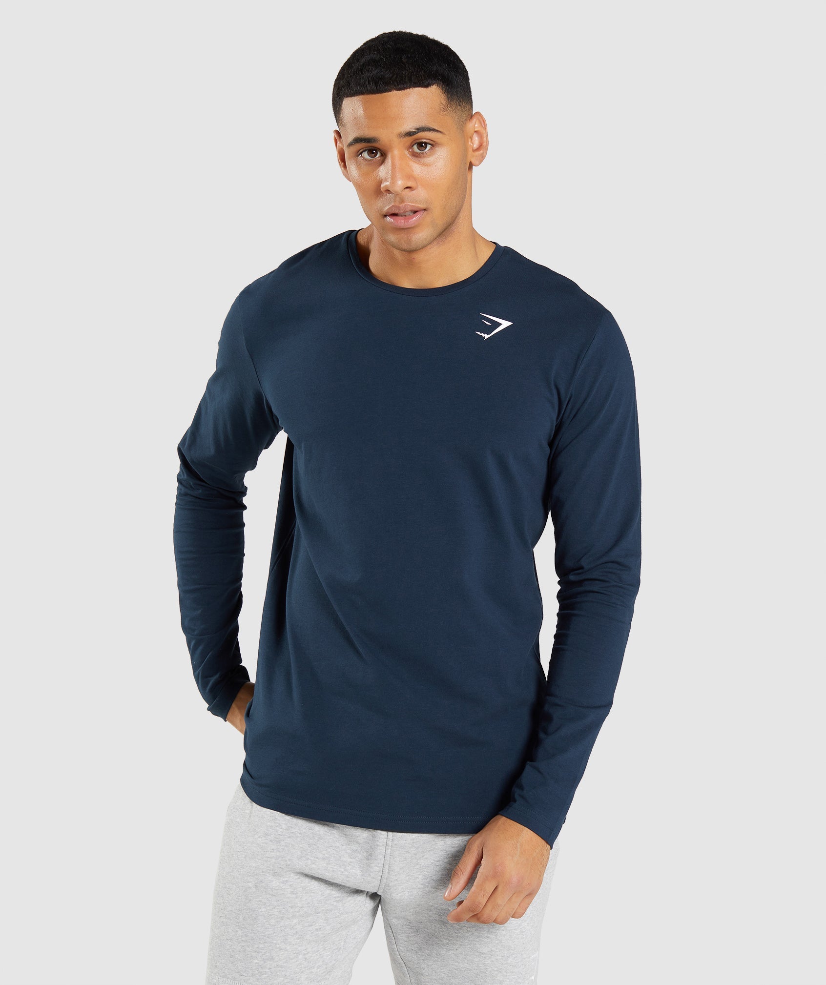 Essential Long Sleeve T-Shirt in Navy - view 1