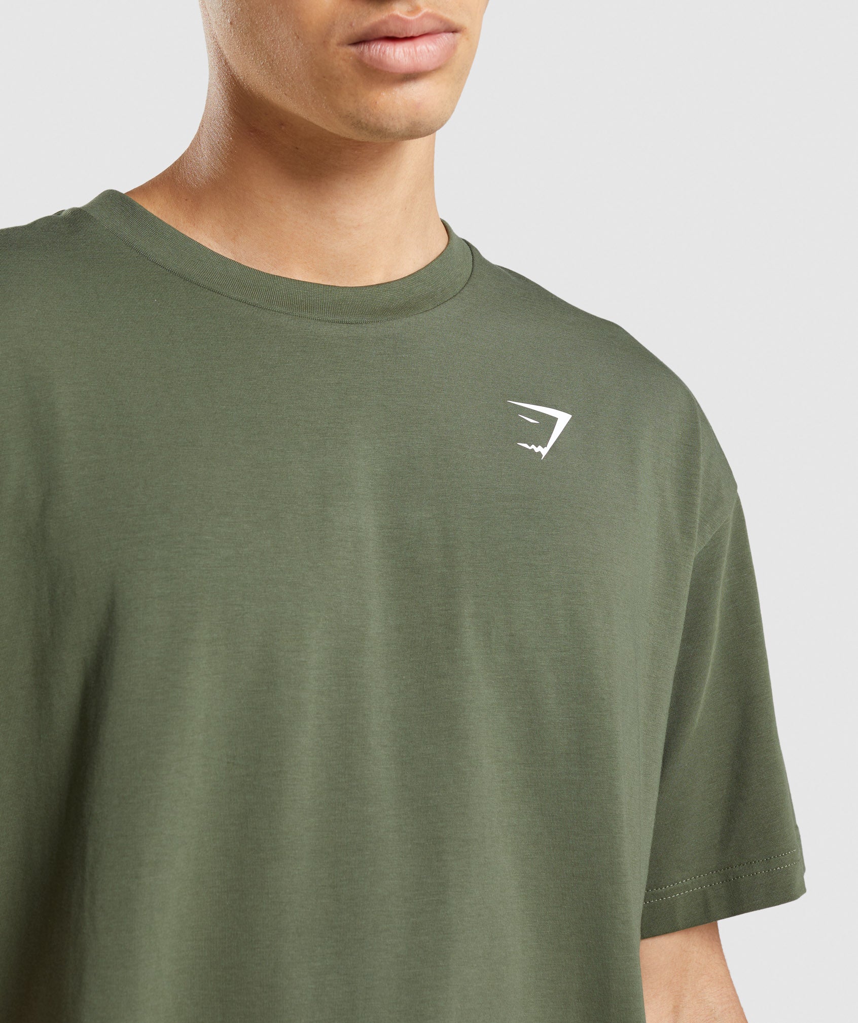 Essential Oversized T-Shirt in Core Olive - view 5