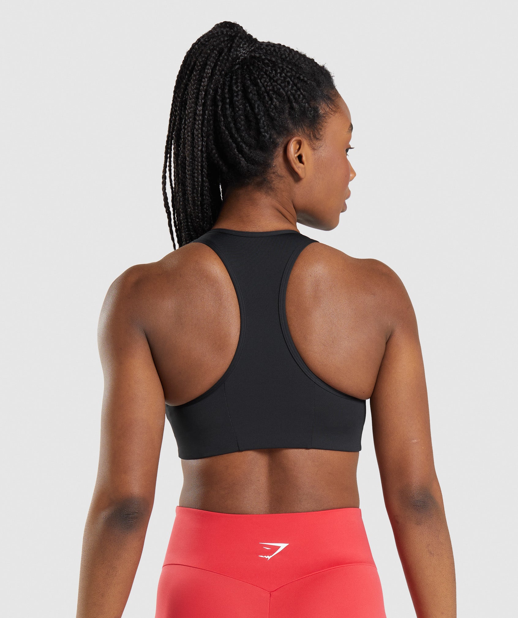 Essential Racer Back Sports Bra in Black - view 2