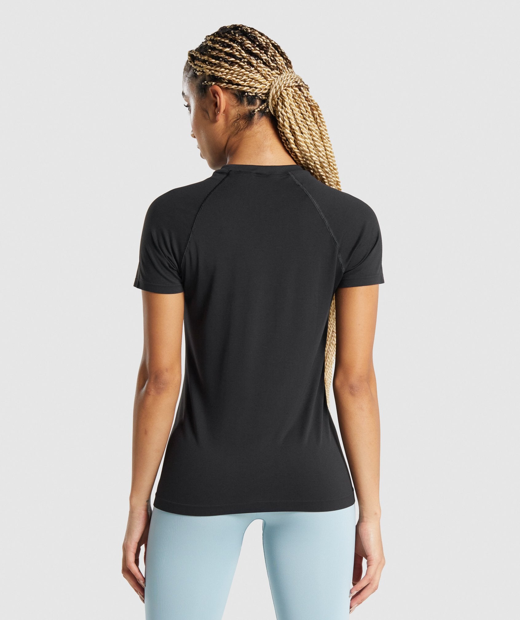 Fit Seamless Loose T-Shirt in Black - view 2