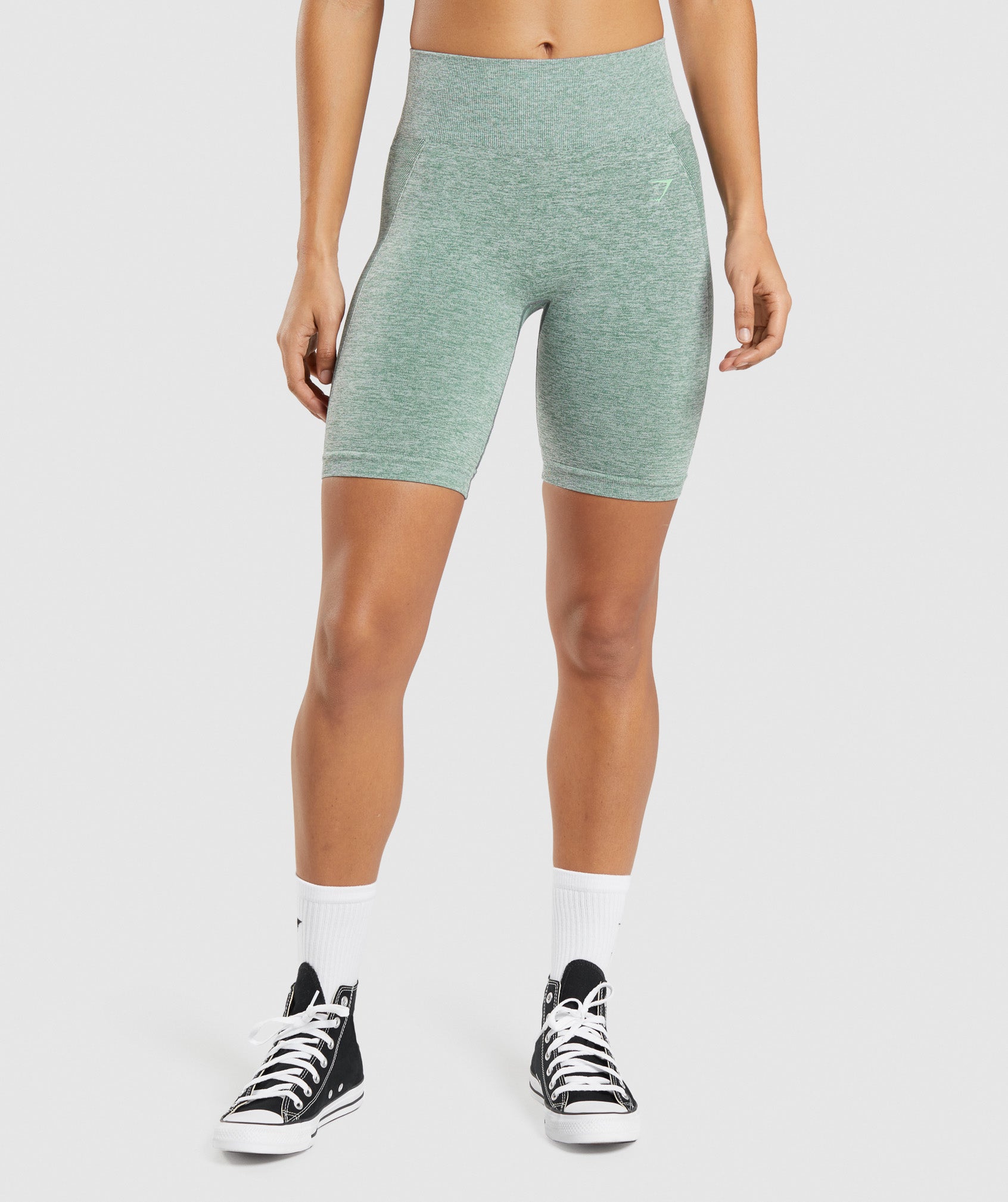 Flex Cycling Shorts in Studio Green Marl - view 1