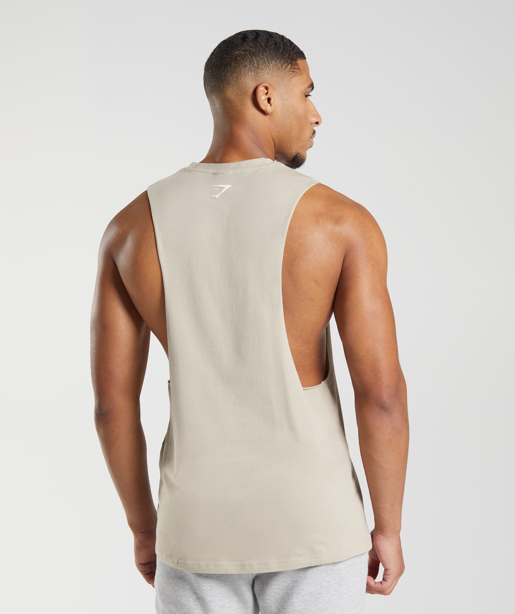 Emerge Drop Armhole Tank - Snow Grey Marl - Ryderwear