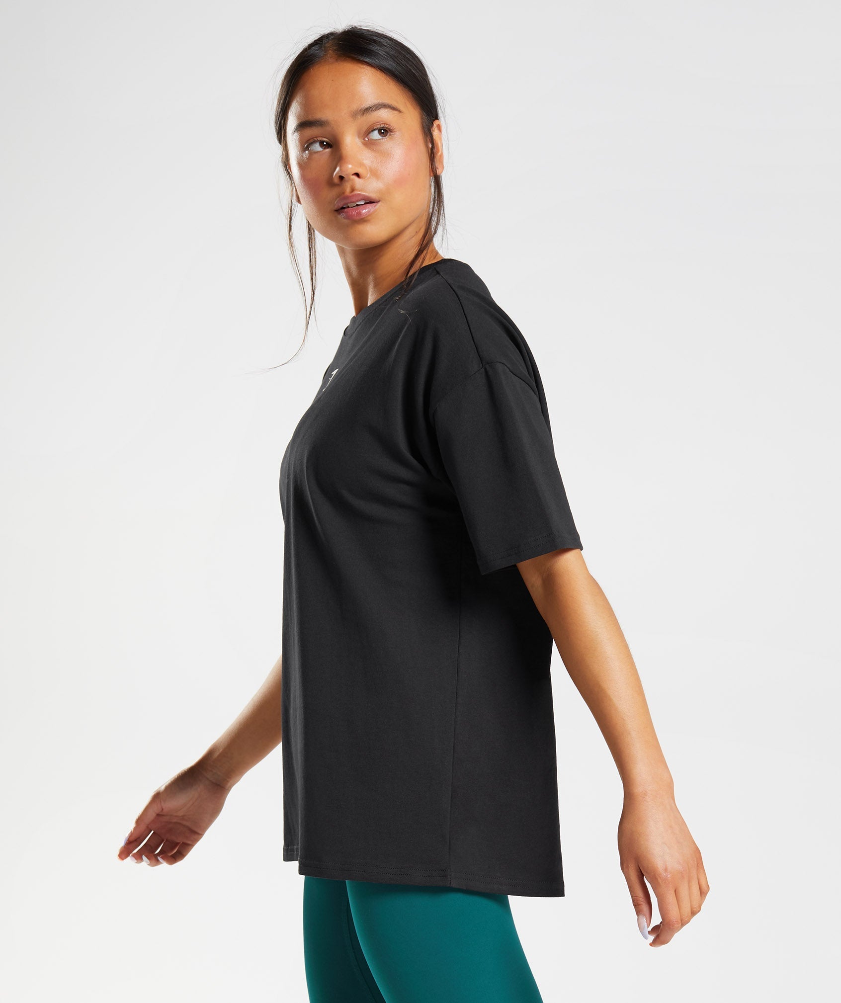 Fraction Oversized T-Shirt in Black/White