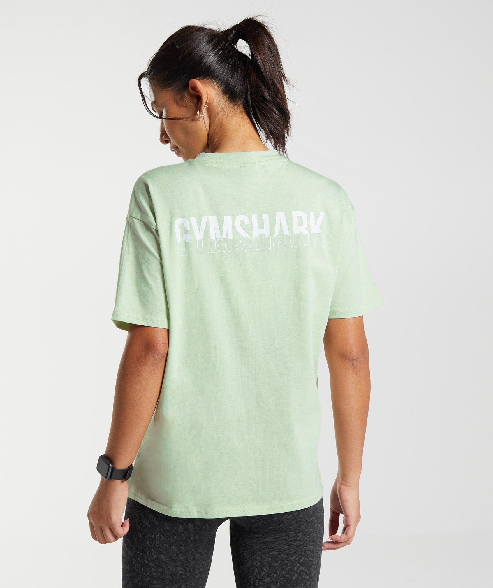 Fraction Oversized T-Shirt in Flora Green