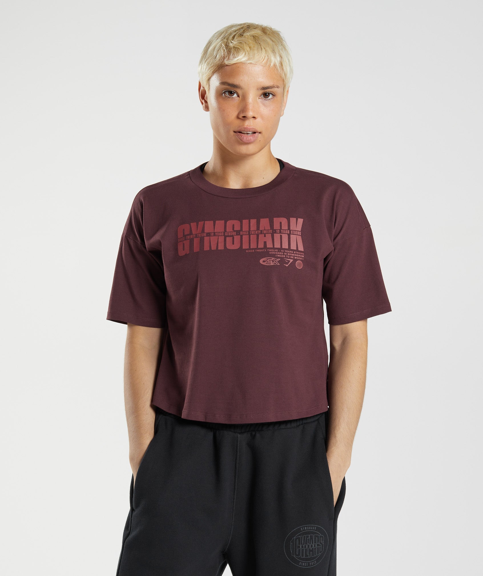 GS10 Year Midi Top in Baked Maroon