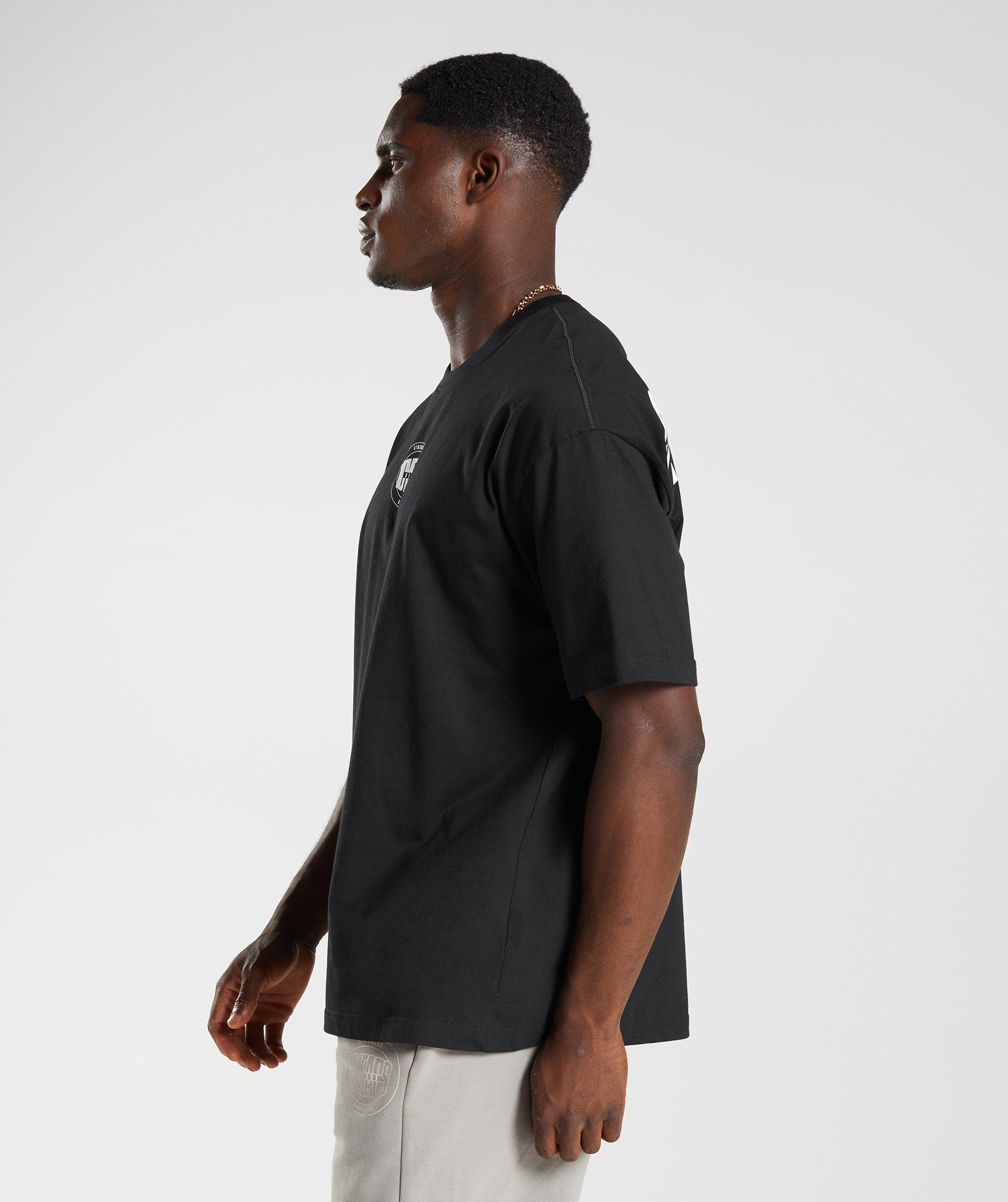 GS10 Year Oversized T-Shirt in Black - view 3