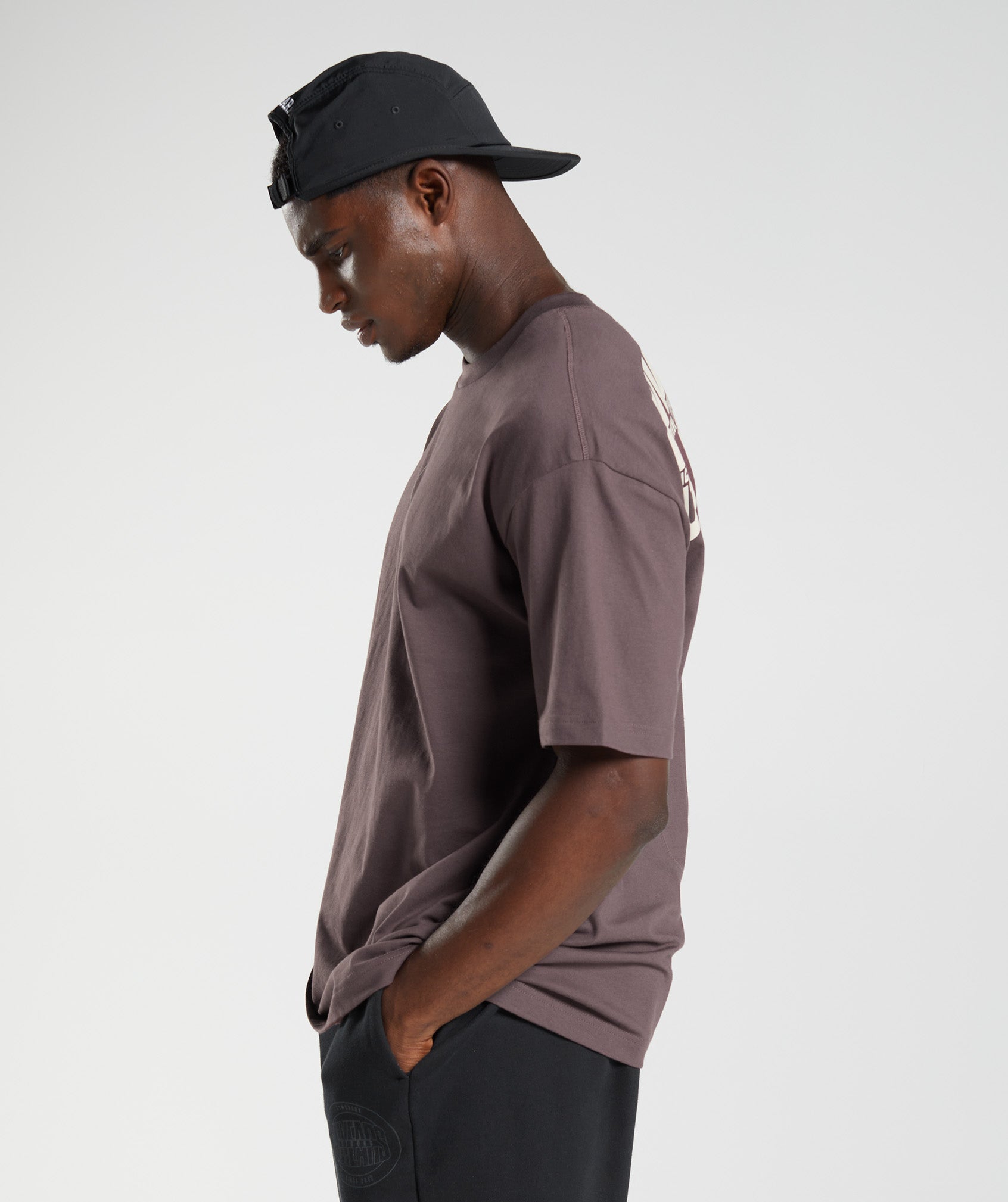 GS10 Year Oversized T-Shirt in Chocolate Brown - view 3